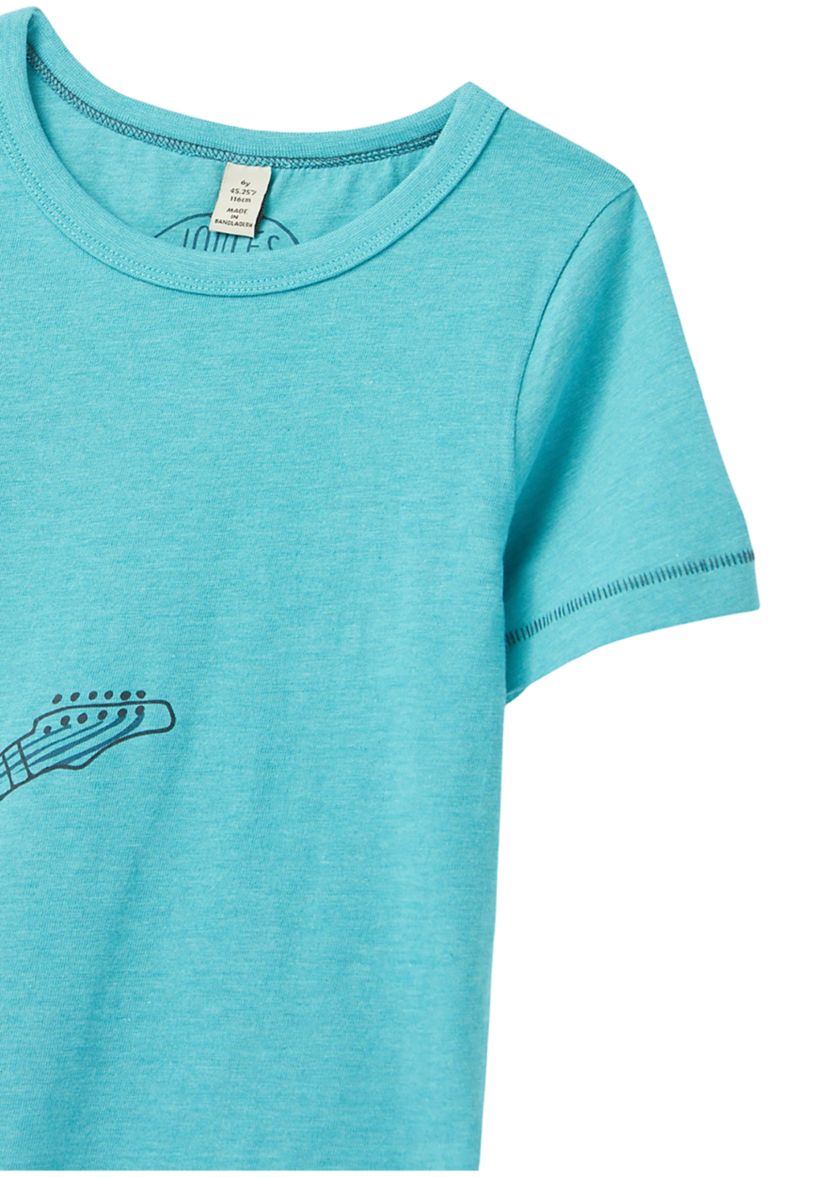 Boys 4-7 Short Sleeve Bear Guitar T-Shirt