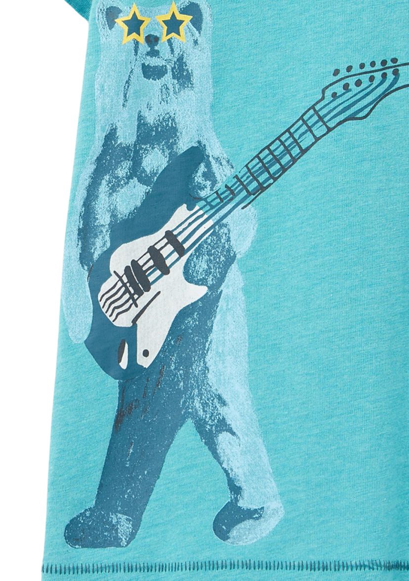 Boys 4-7 Short Sleeve Bear Guitar T-Shirt
