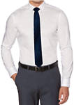  Boys 4-20 Solid White Dress Shirt with Indigo Tie