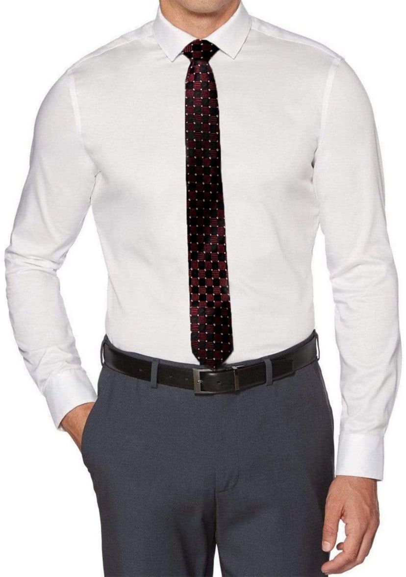 perry ellis portfolio slim fit dress shirt Slim Fit Smart Dress Shirt – Perry Ellis main image 0