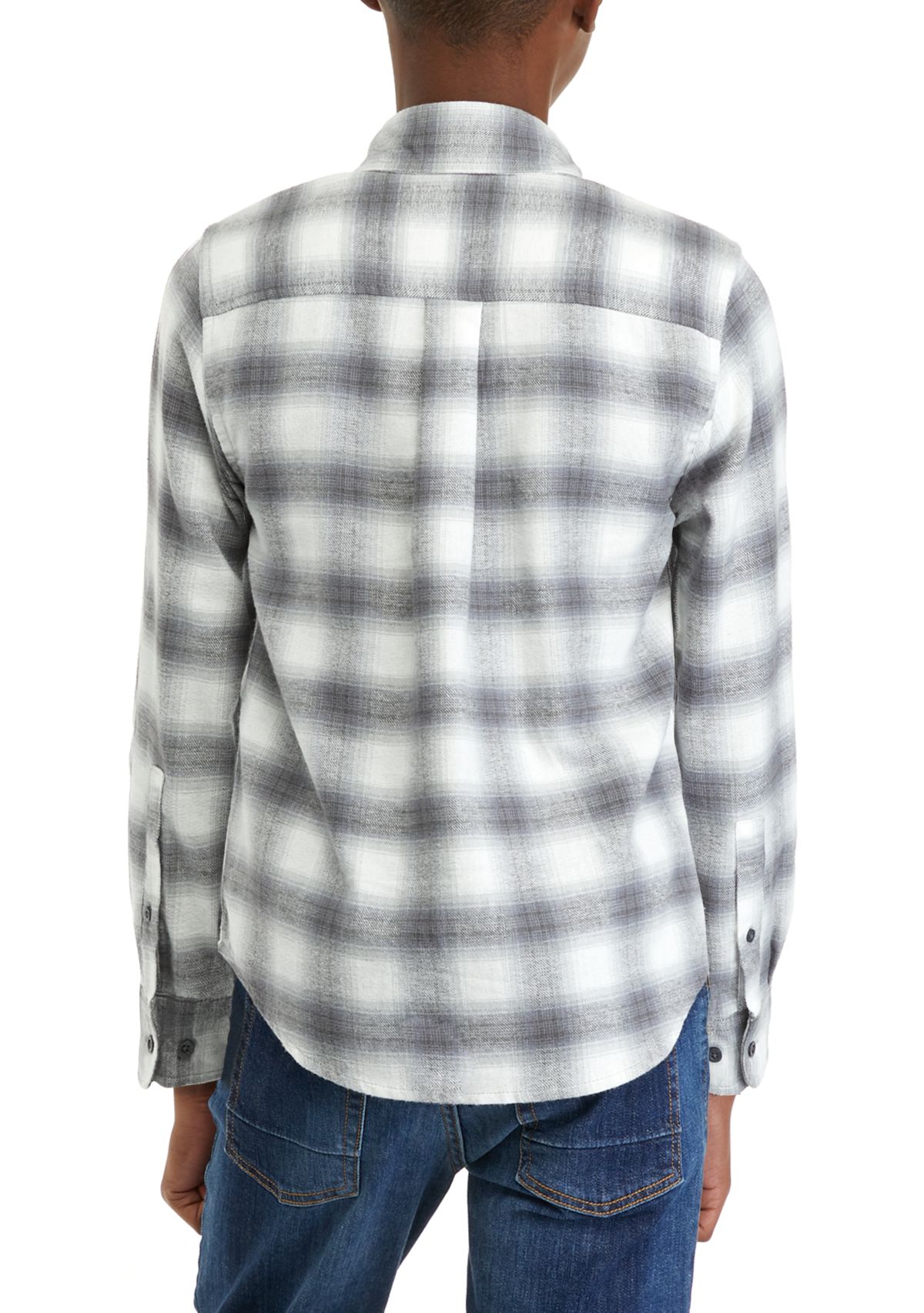 Boys 8-20 Long Sleeve Plaid Flannel Shirt 
