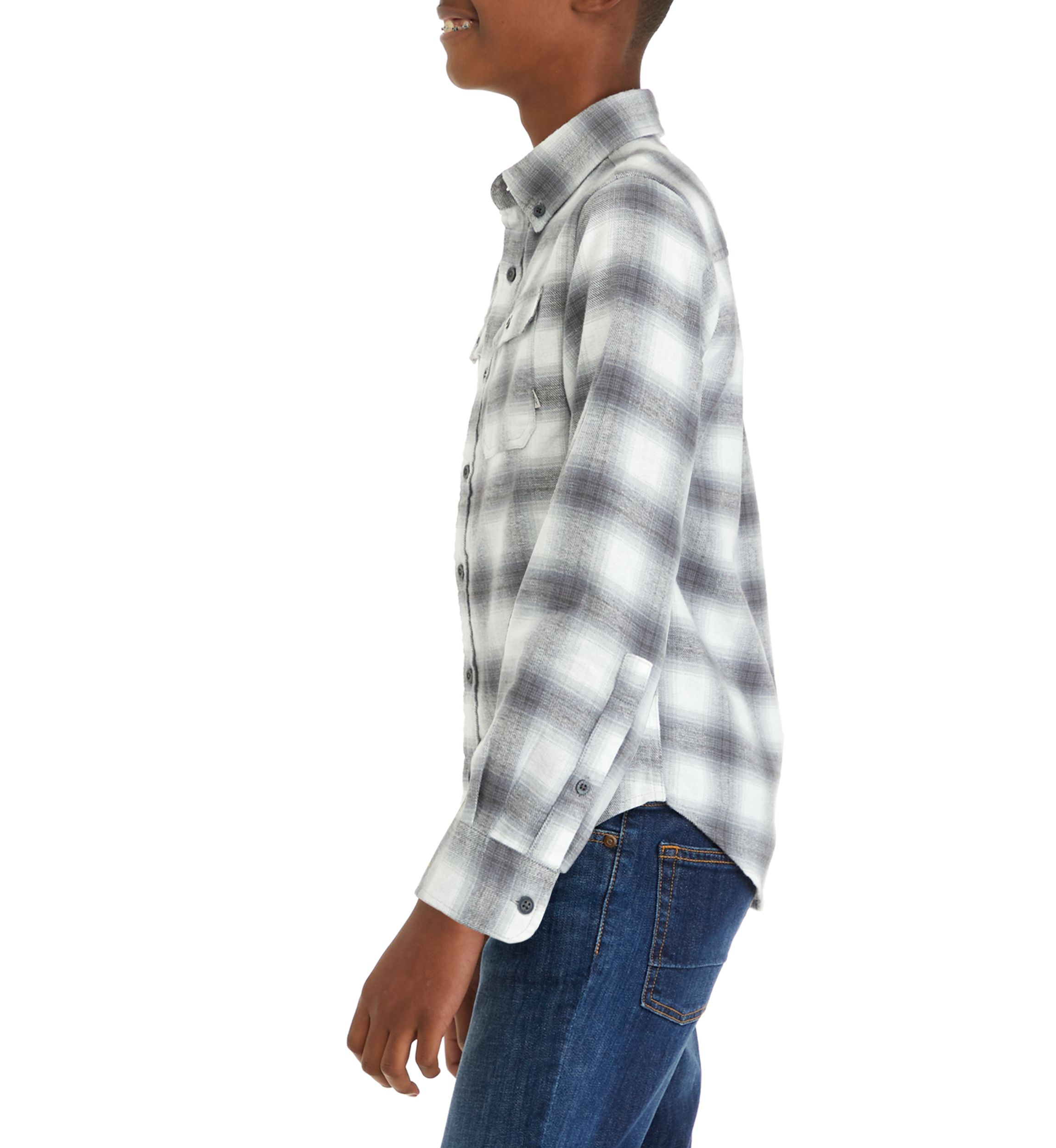 Boys 8-20 Long Sleeve Plaid Flannel Shirt 