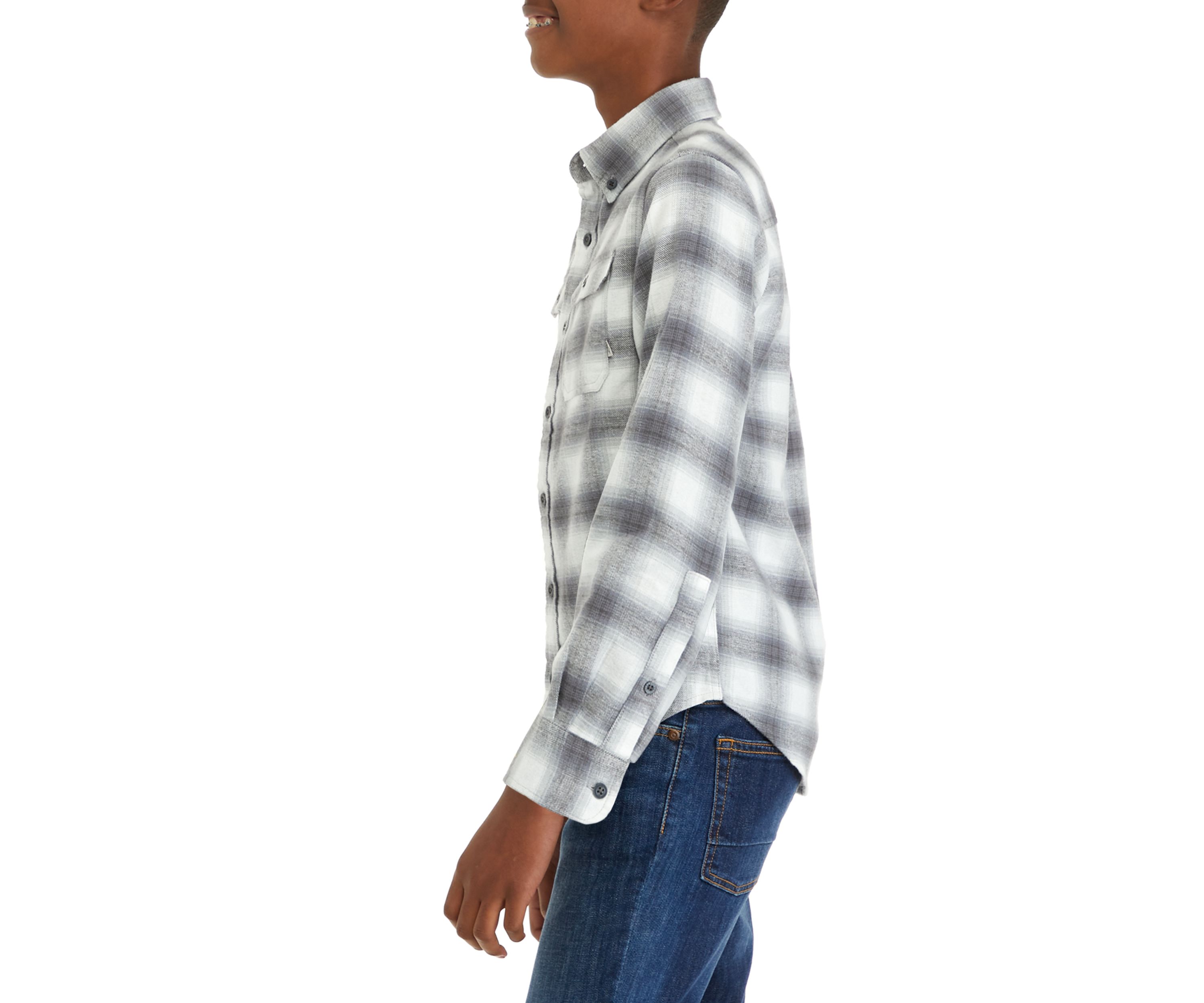 Boys 8-20 Long Sleeve Plaid Flannel Shirt 