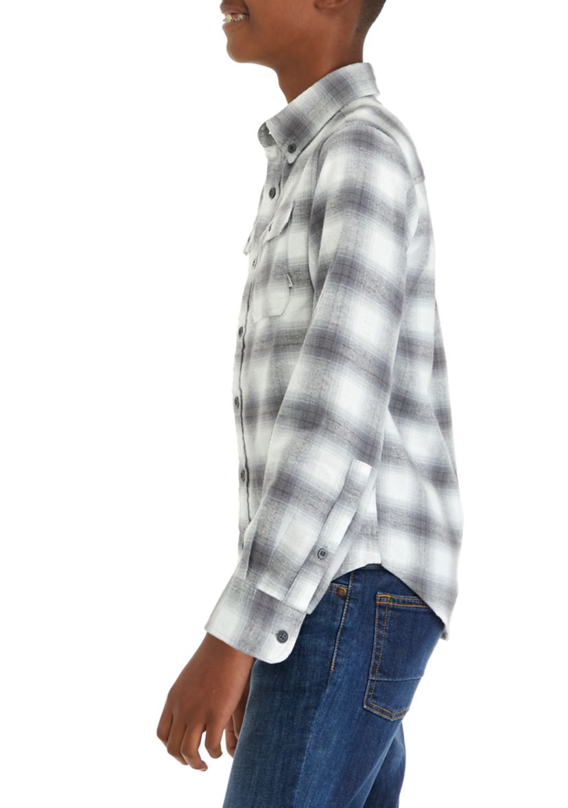 Boys 8-20 Long Sleeve Plaid Flannel Shirt 