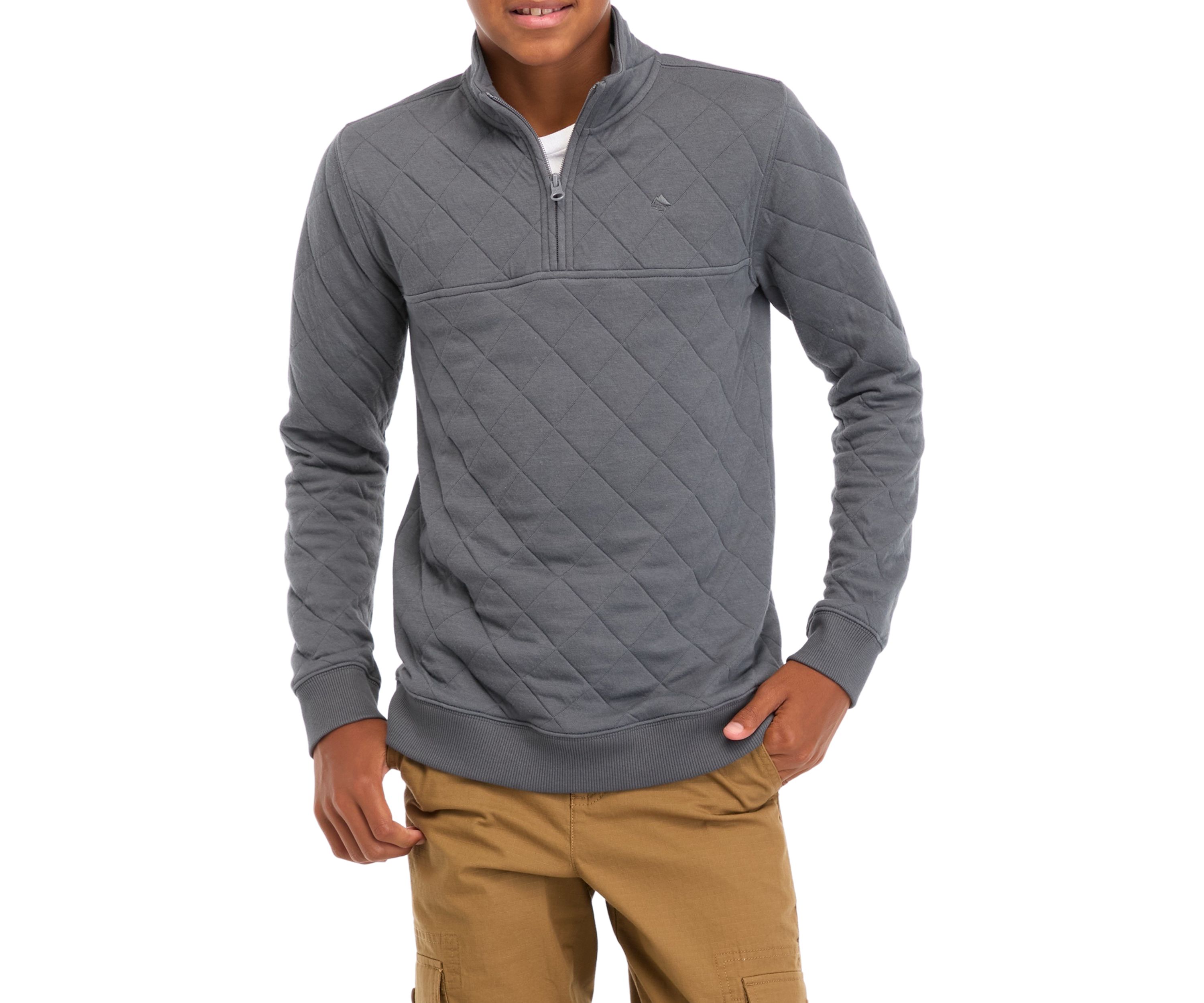 Boys 8-20 Quilted 1/4 Zip Pullover