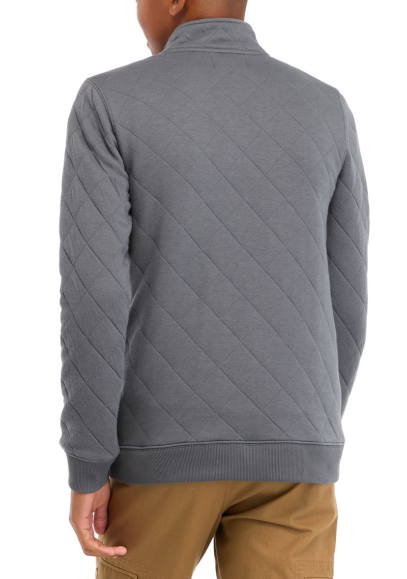 Boys 8-20 Quilted 1/4 Zip Pullover