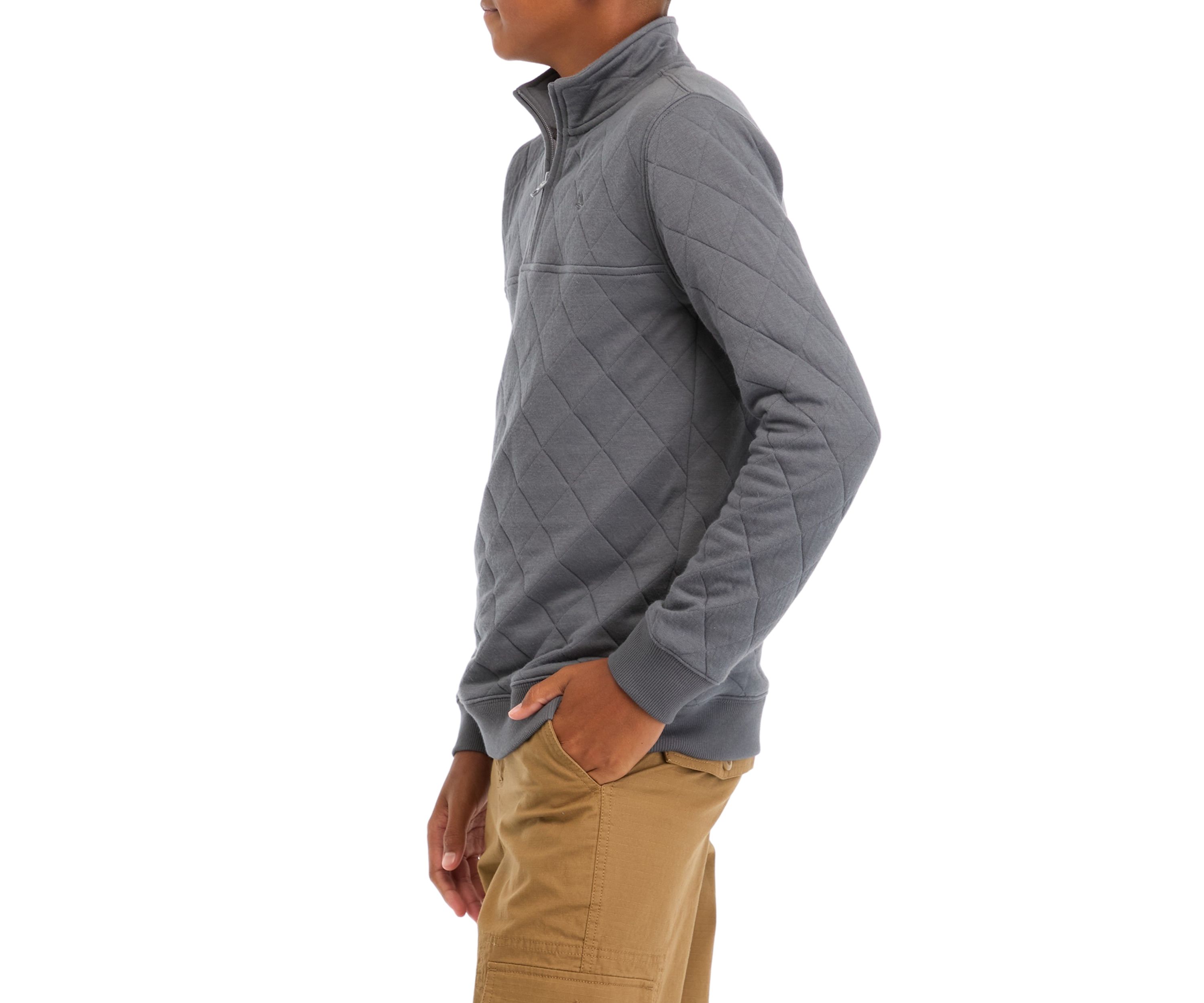 Boys 8-20 Quilted 1/4 Zip Pullover