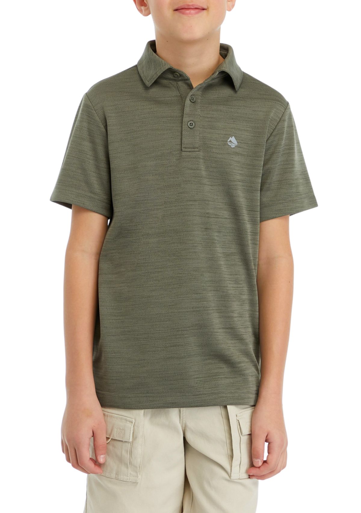 Boys 8-20 Short Sleeve Fishing Polo Shirt