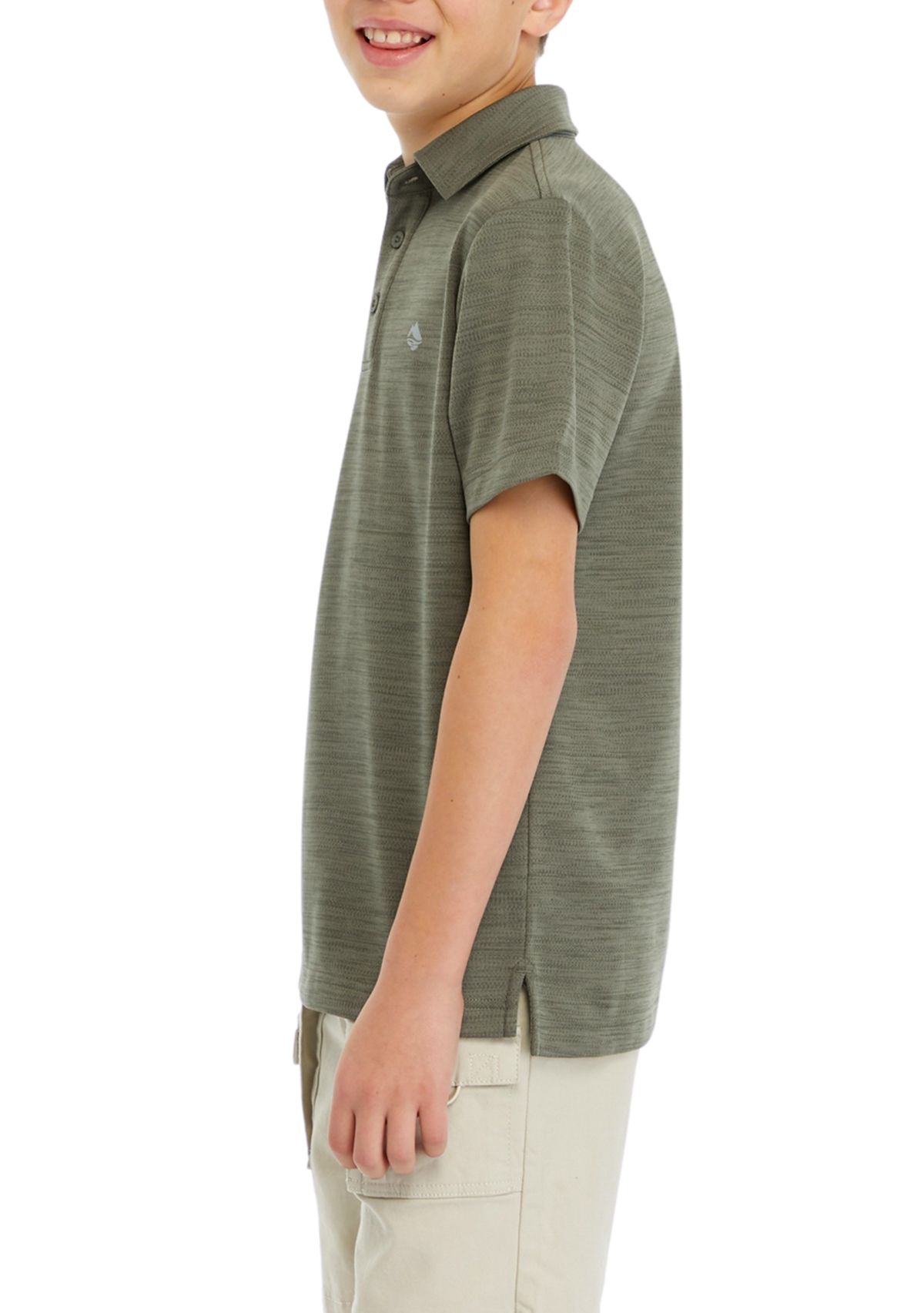 Boys 8-20 Short Sleeve Fishing Polo Shirt