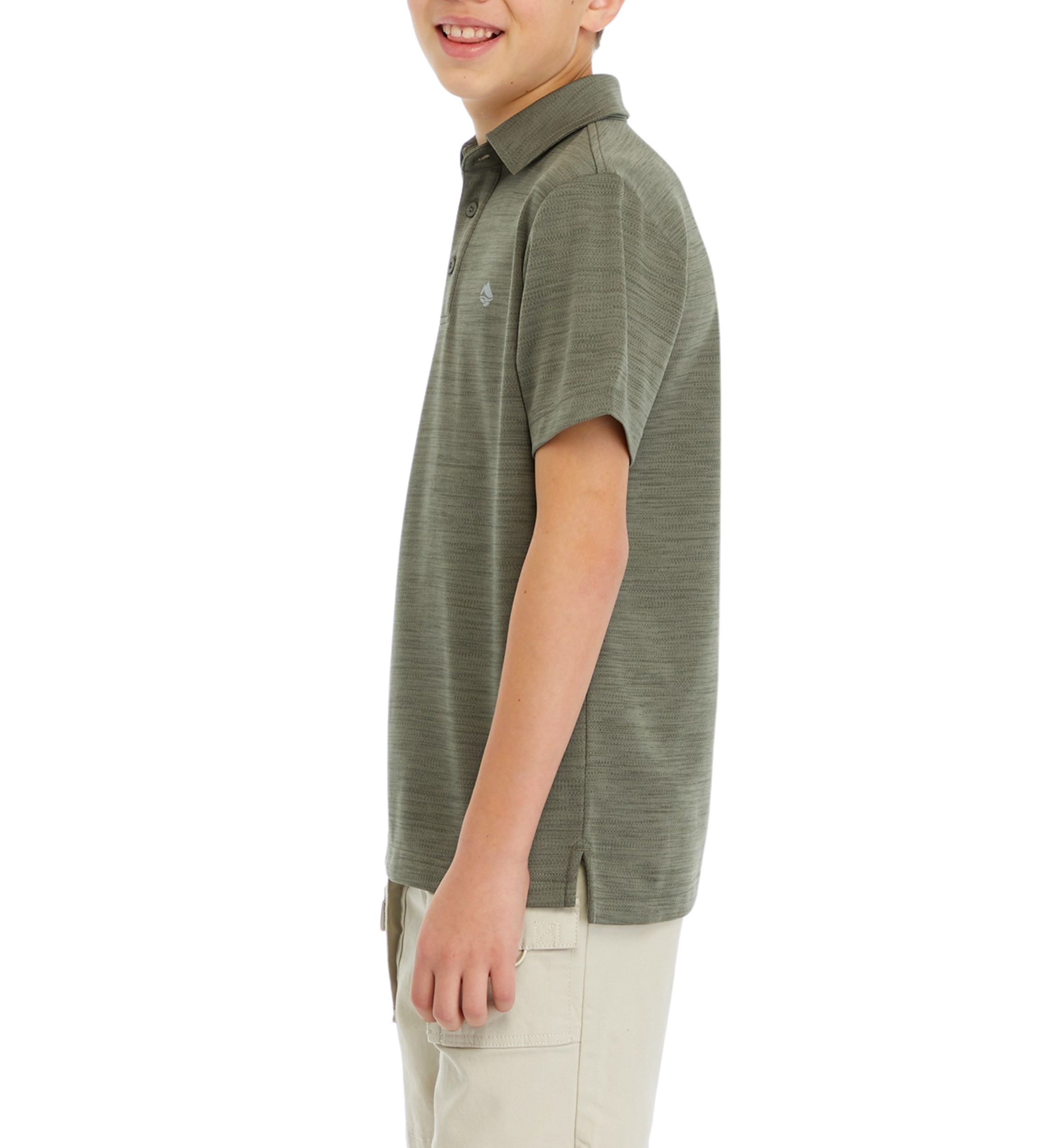 Boys 8-20 Short Sleeve Fishing Polo Shirt