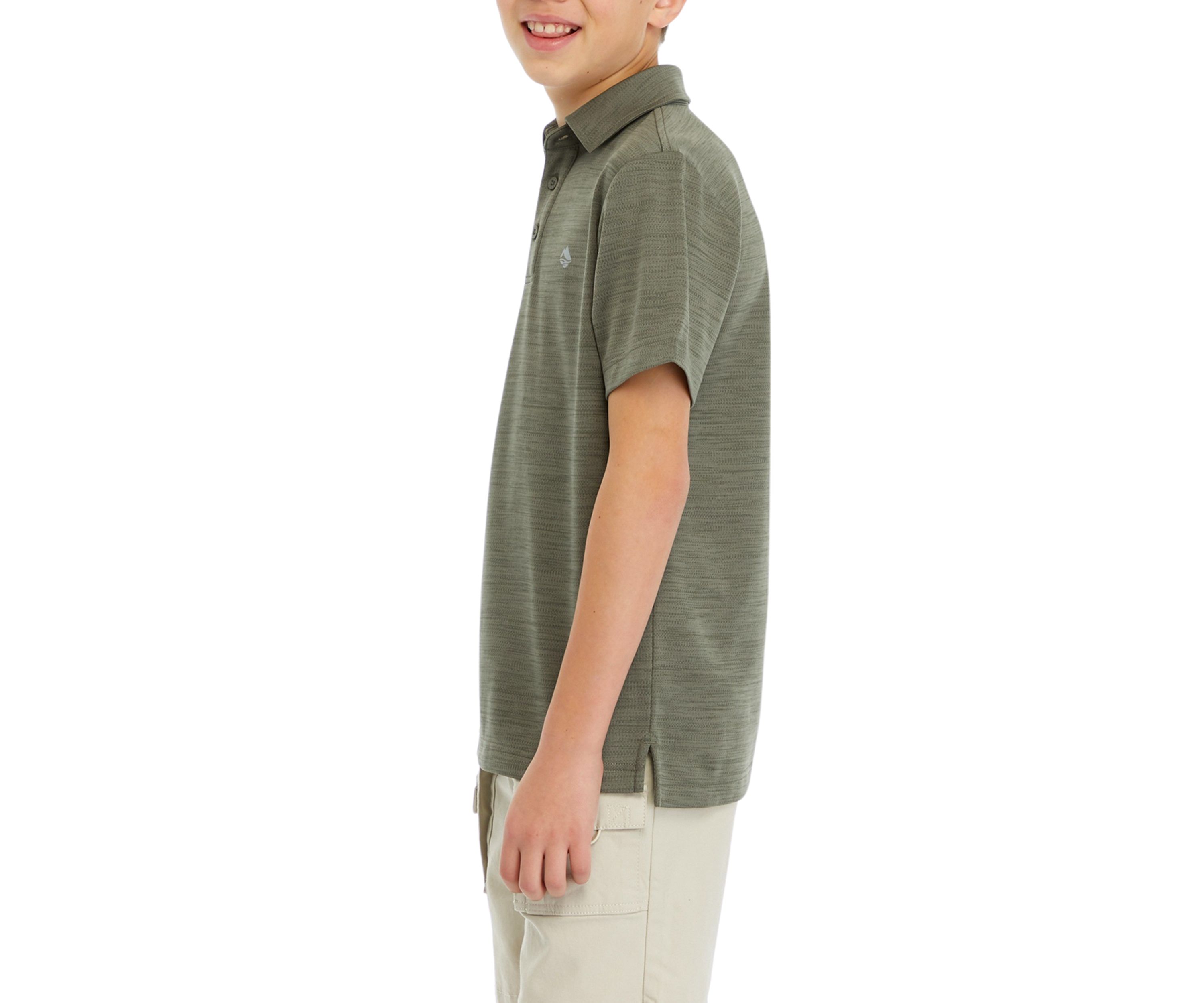 Boys 8-20 Short Sleeve Fishing Polo Shirt