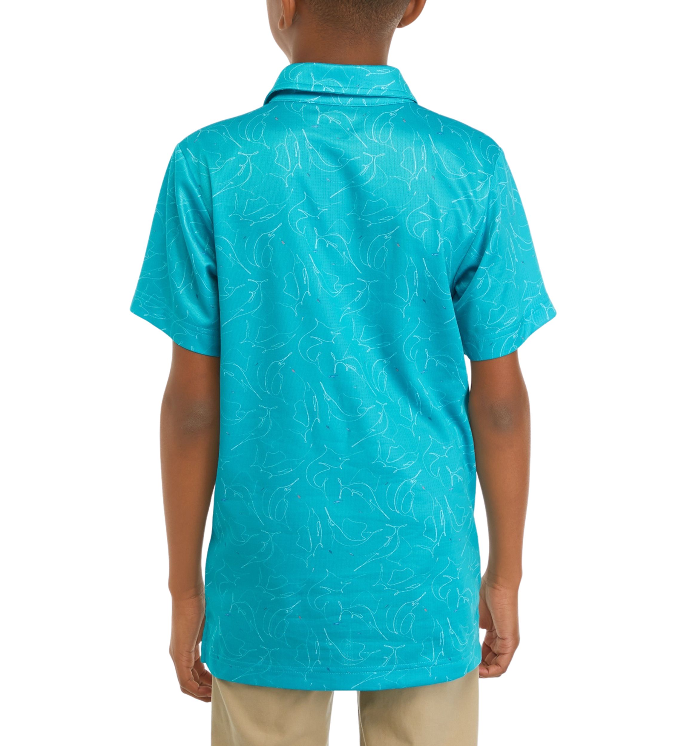 Boys 8-20 Printed Polo Fishing Shirt