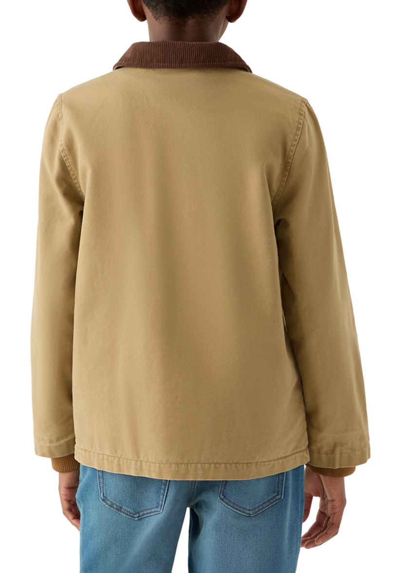 Boys 8-20 Collared Canvas Jacket