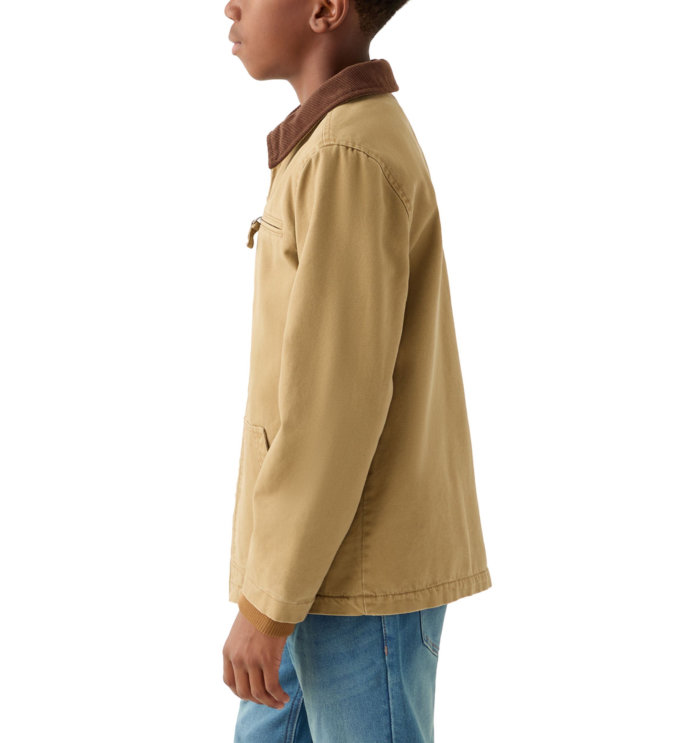 Boys 8-20 Collared Canvas Jacket