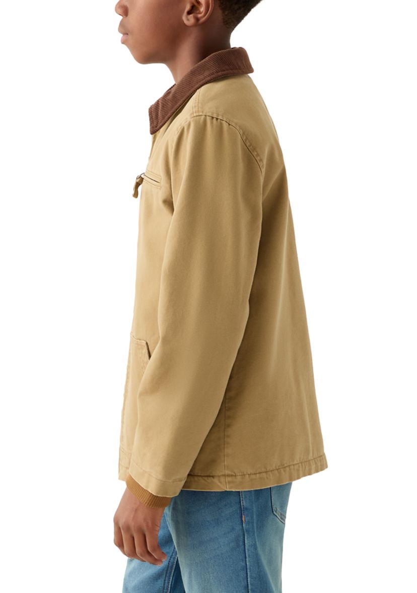 Boys 8-20 Collared Canvas Jacket