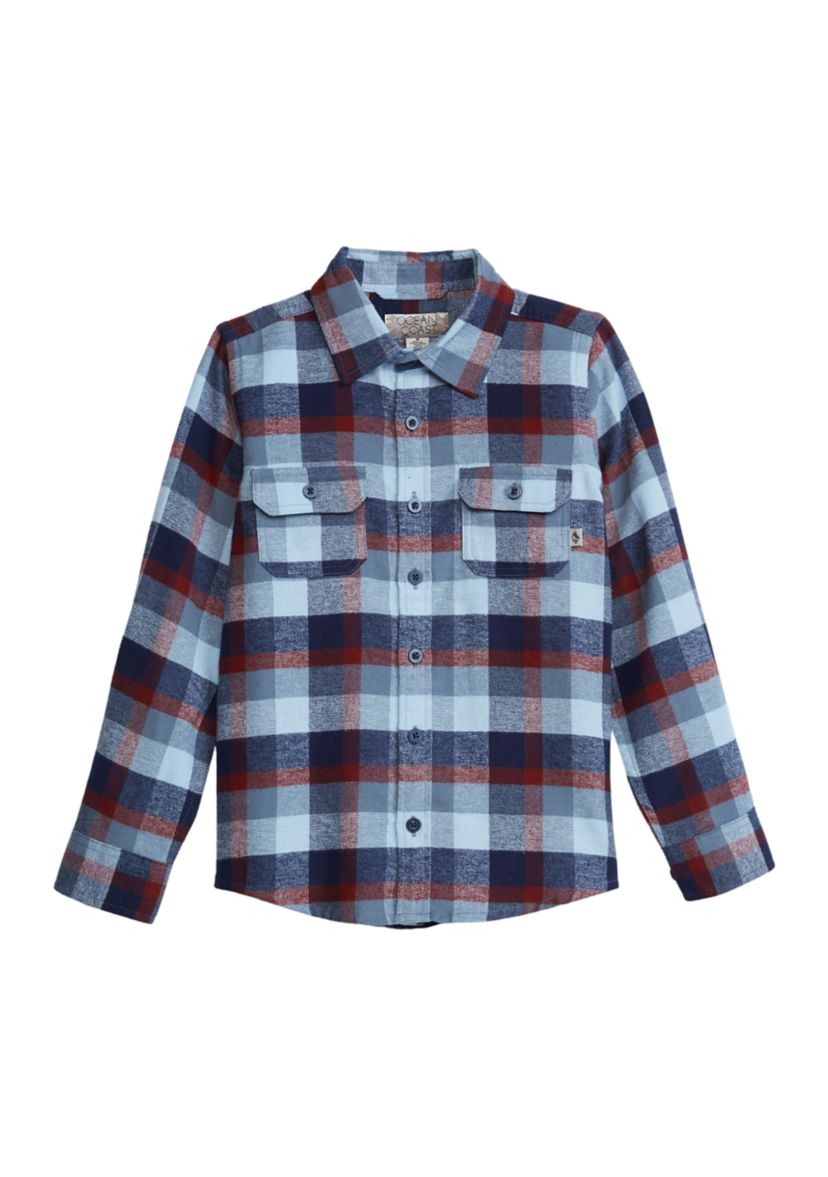 Boys 4-7 Long Sleeve Flannel Shirt