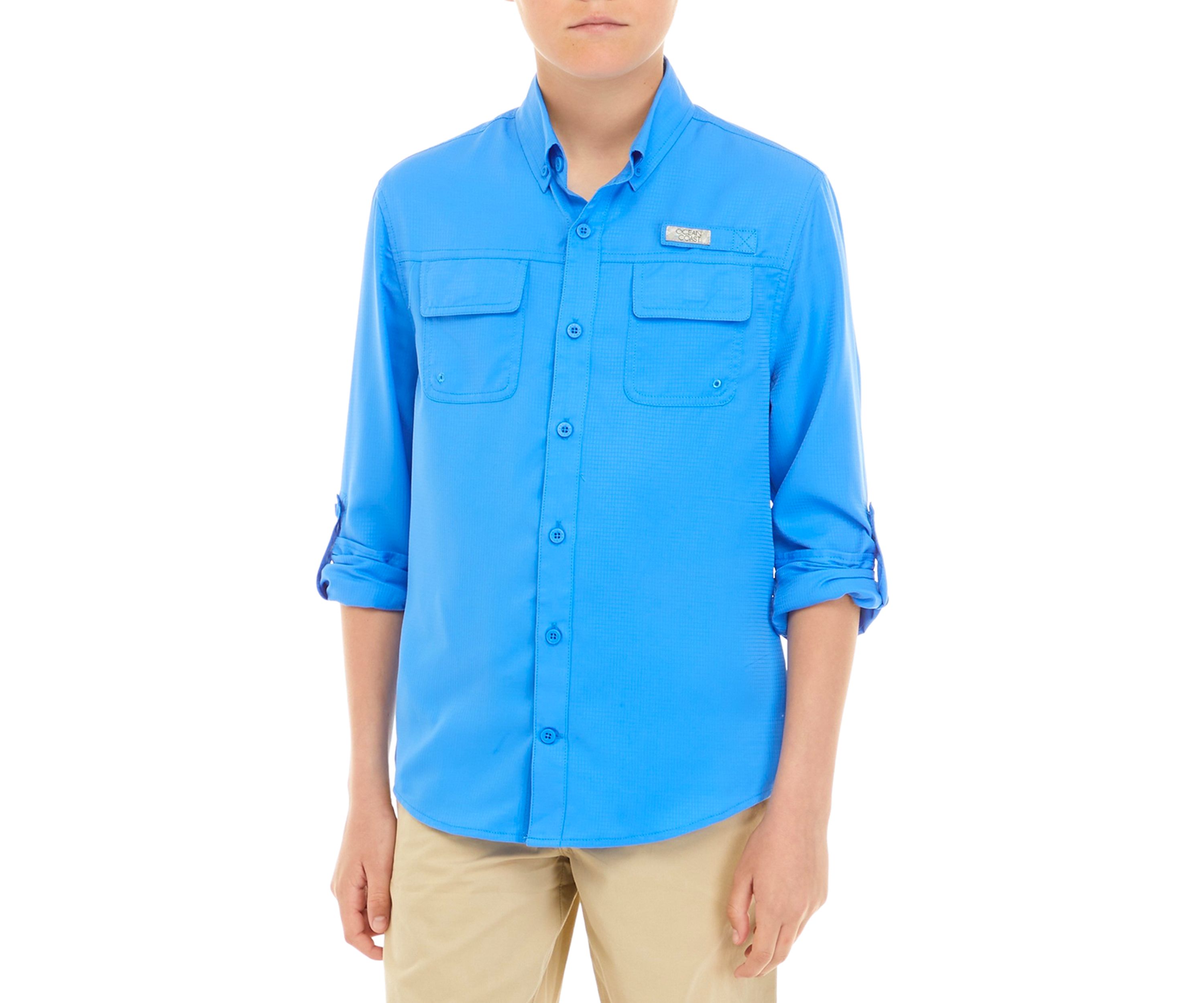 Boys 8-20 Long Sleeve Fishing Shirt