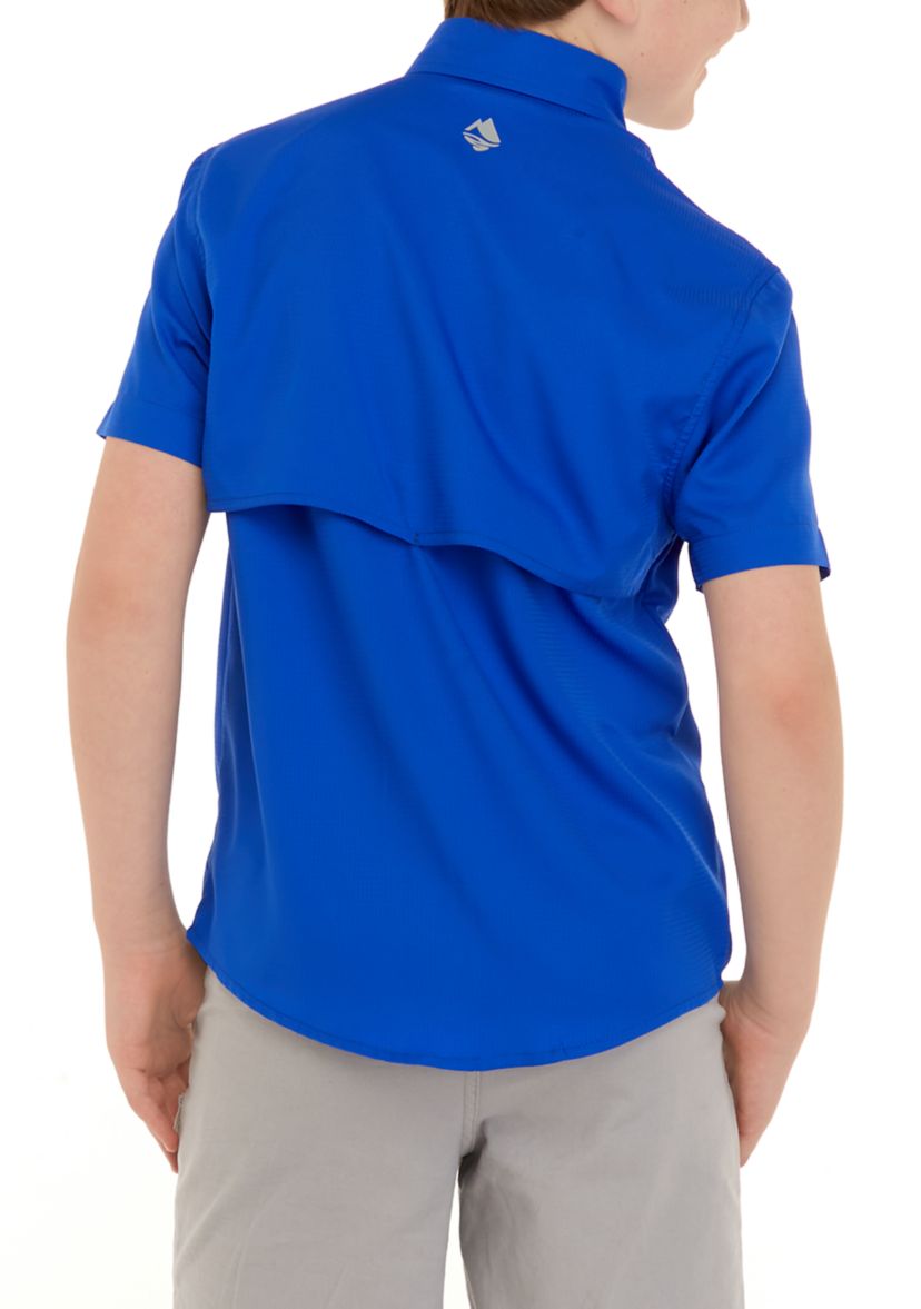 Boys 8-20 Short Sleeve Fishing Shirt