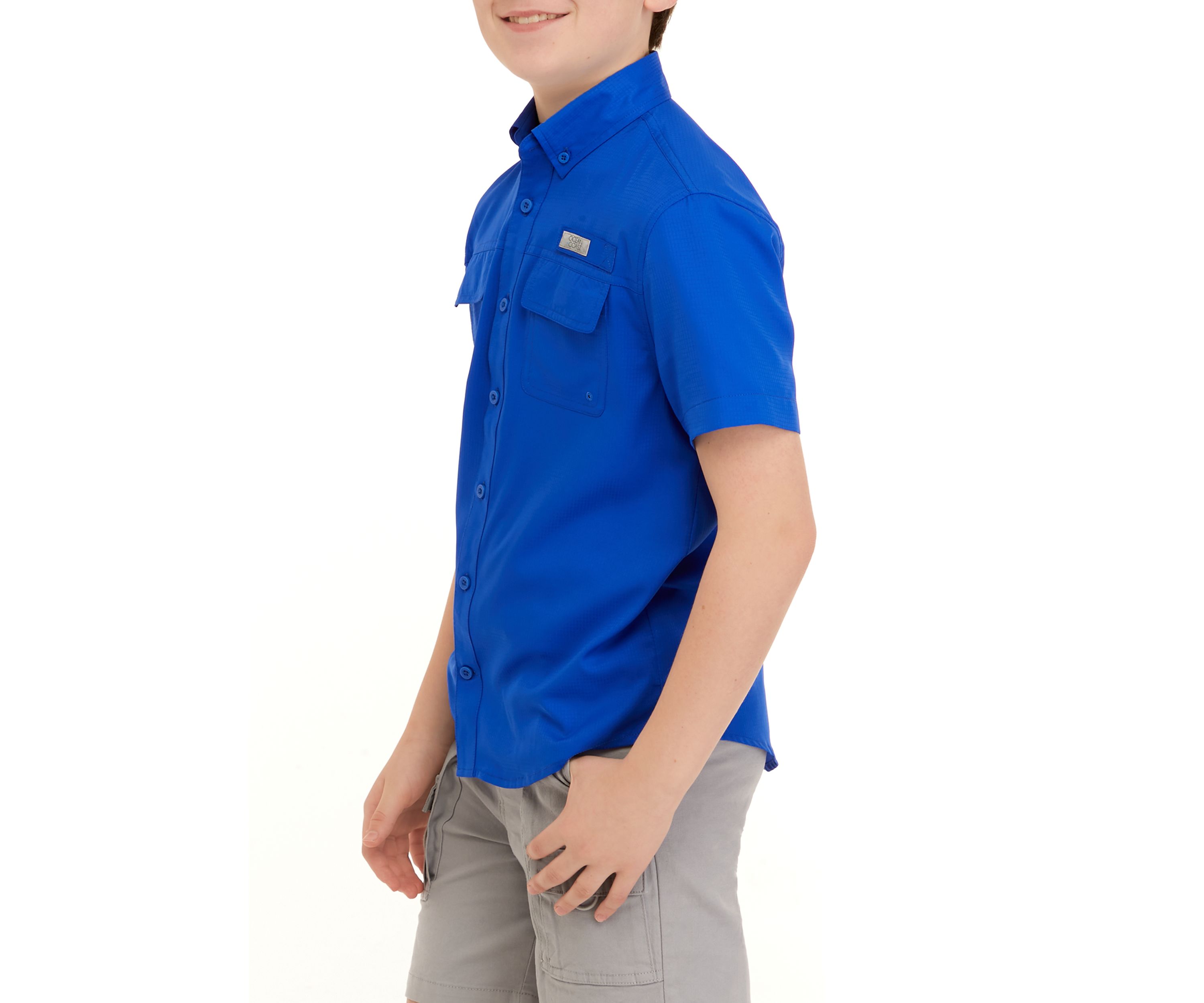Boys 8-20 Short Sleeve Fishing Shirt