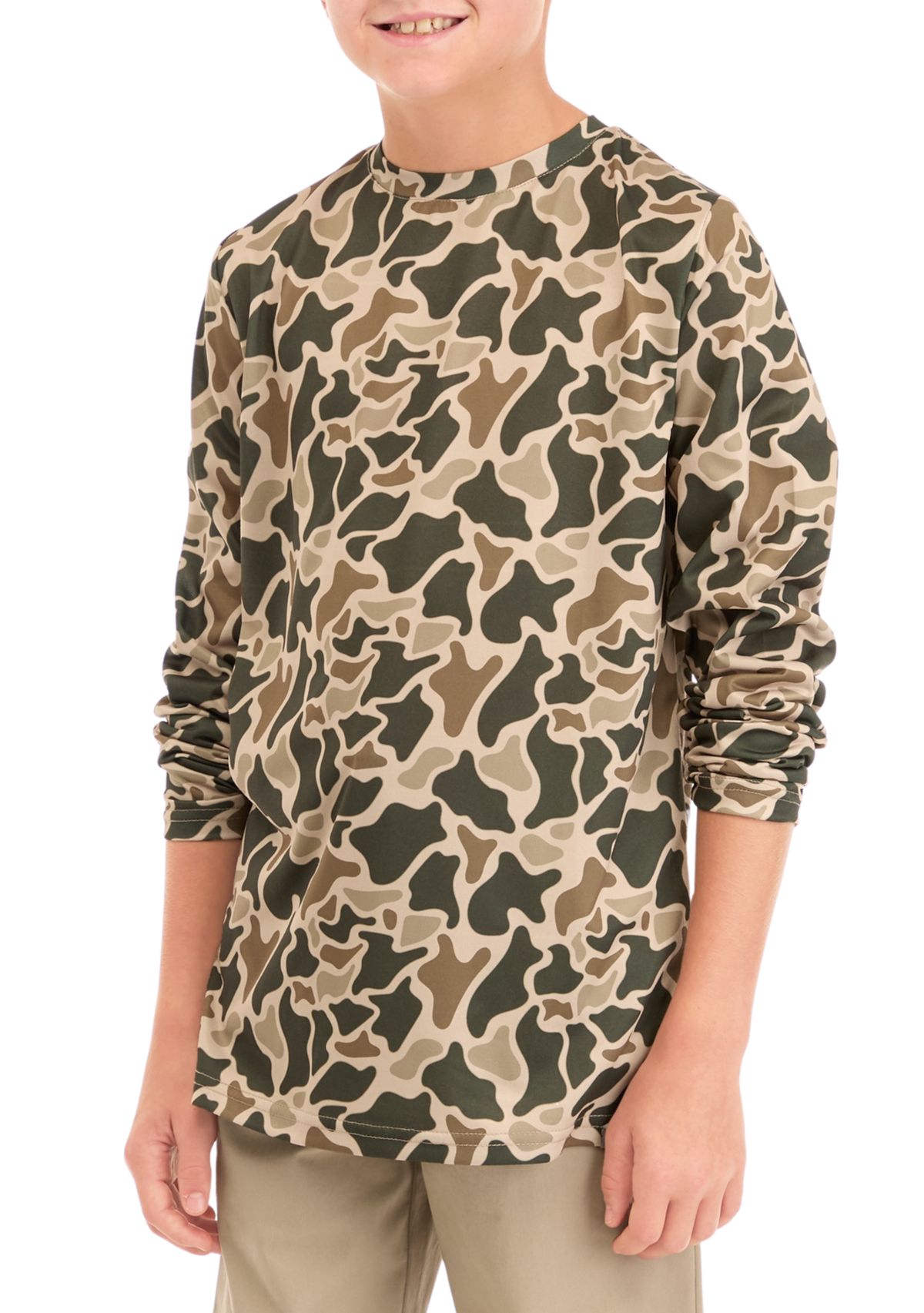 Boys 8-20 Printed Long Sleeve T-Shirt