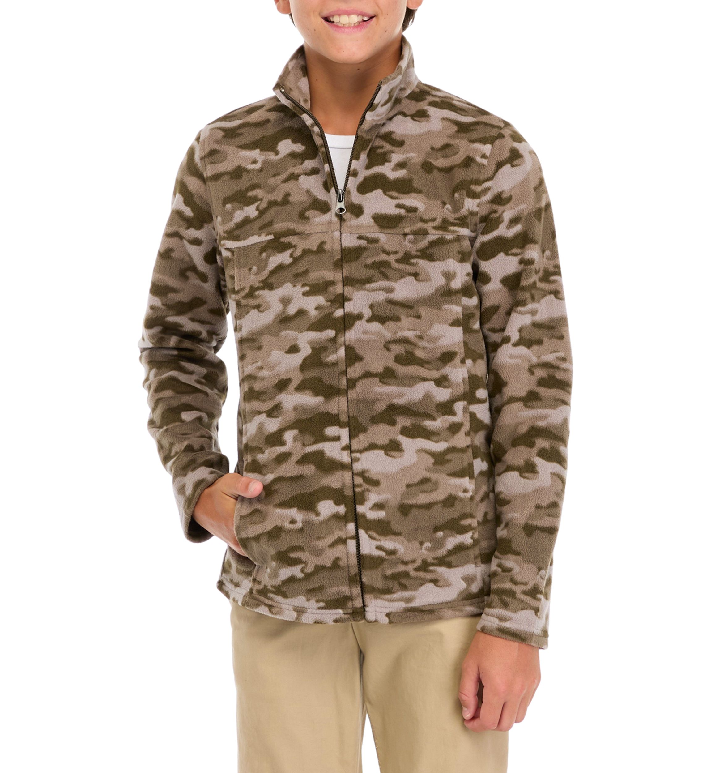 Boys 8-20 Printed Microfleece Jacket 