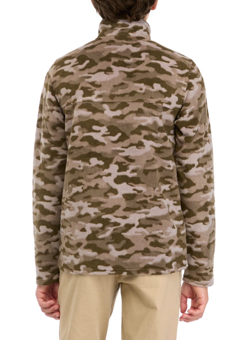 Boys 8-20 Printed Microfleece Jacket 