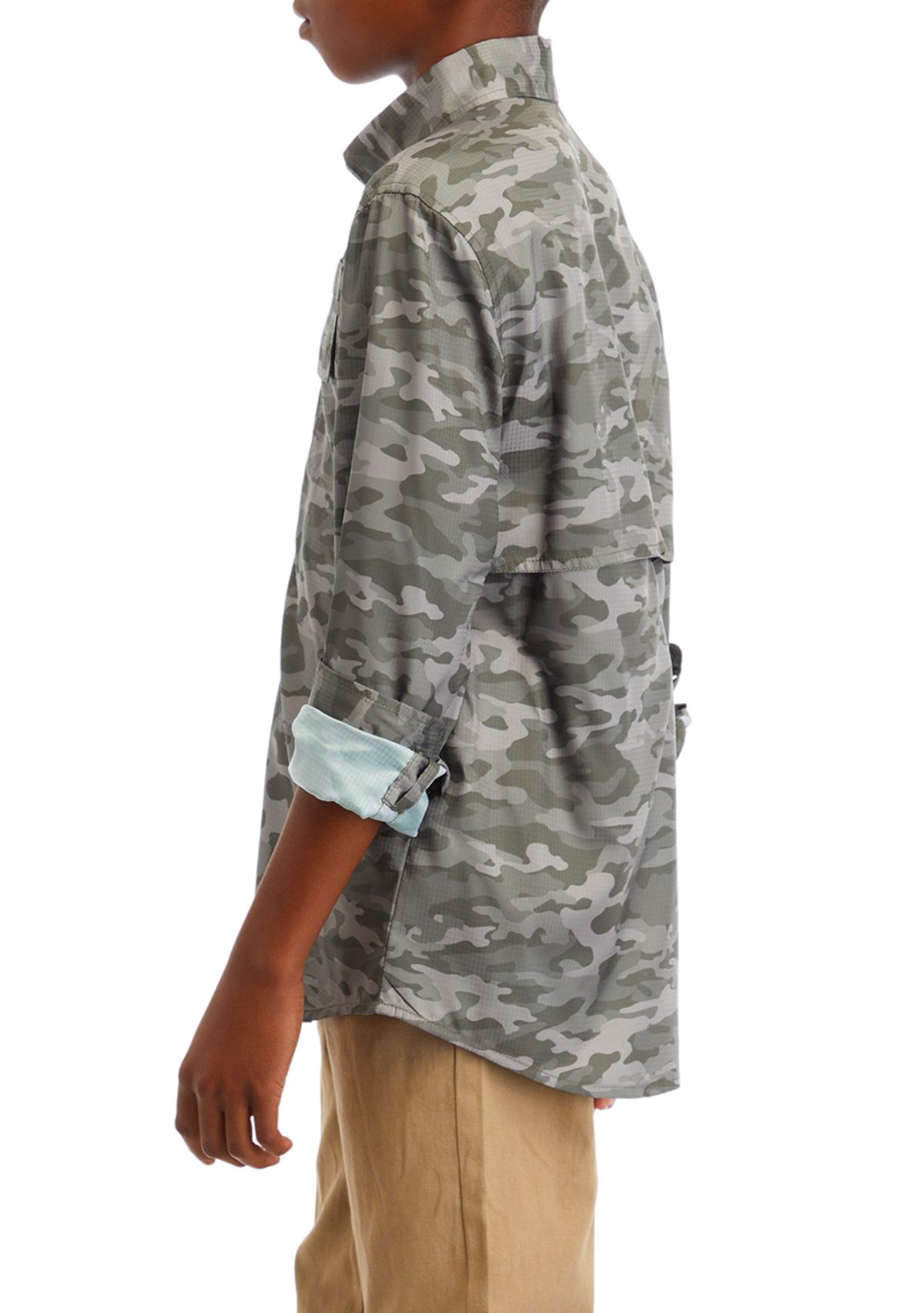 Boys 8-20 Printed Fishing Shirt