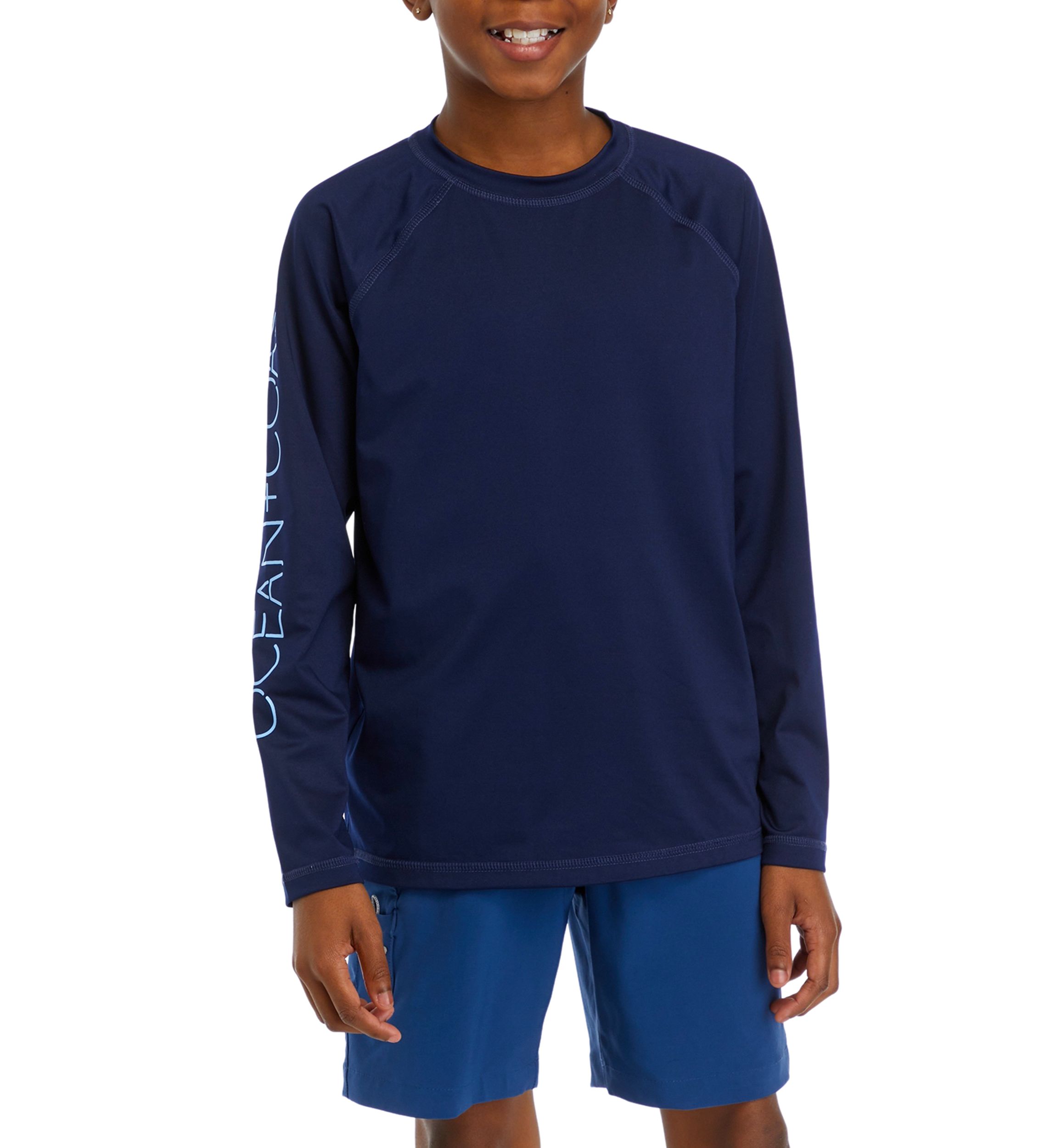 Boys 8-20 Long Sleeve Logo Rash Guard 