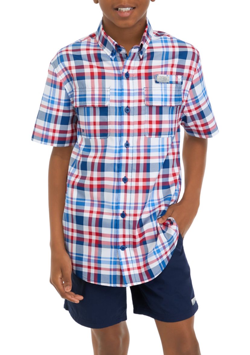 Boys 8-20 Printed Fishing Shirt