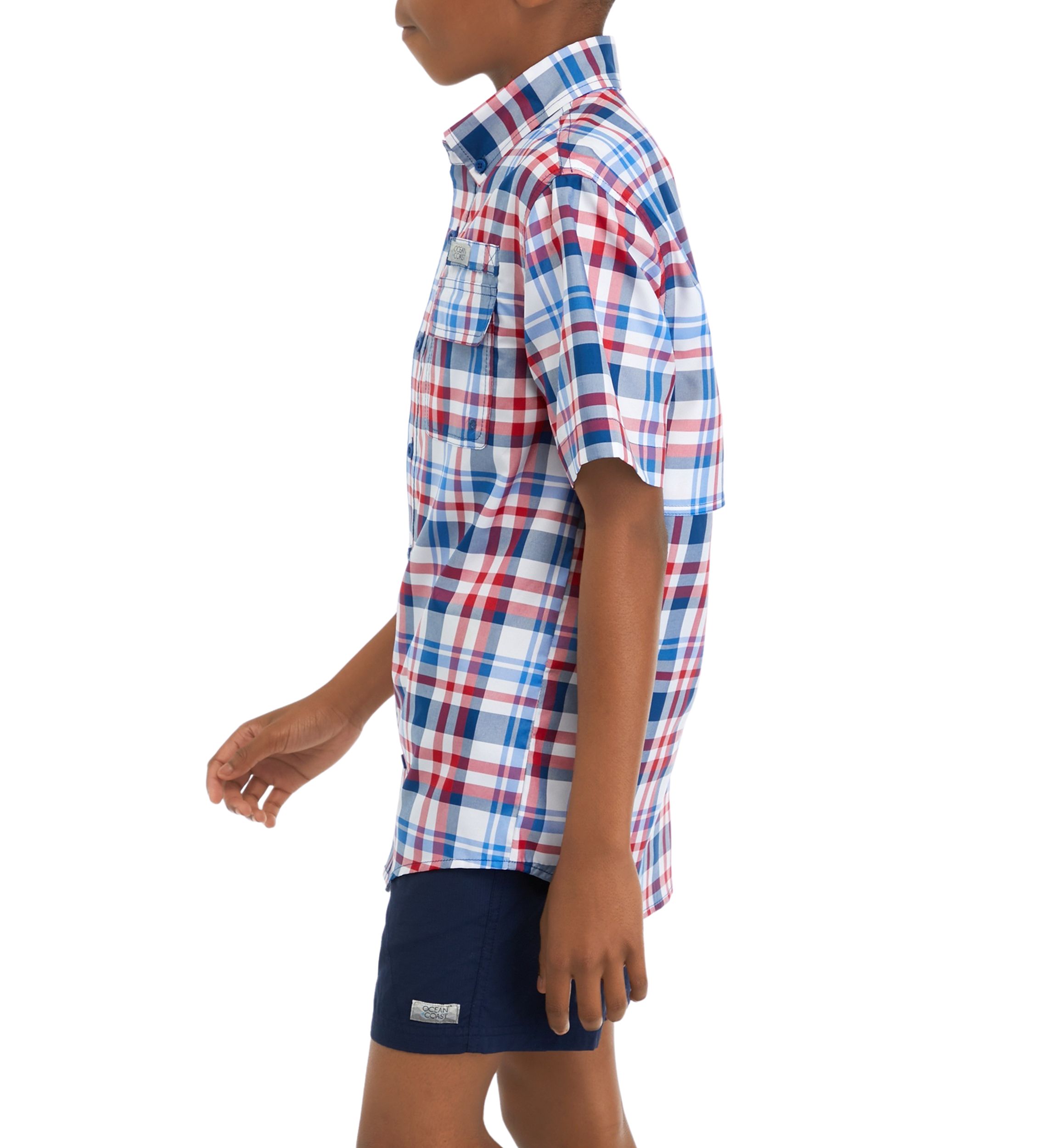 Boys 8-20 Printed Fishing Shirt