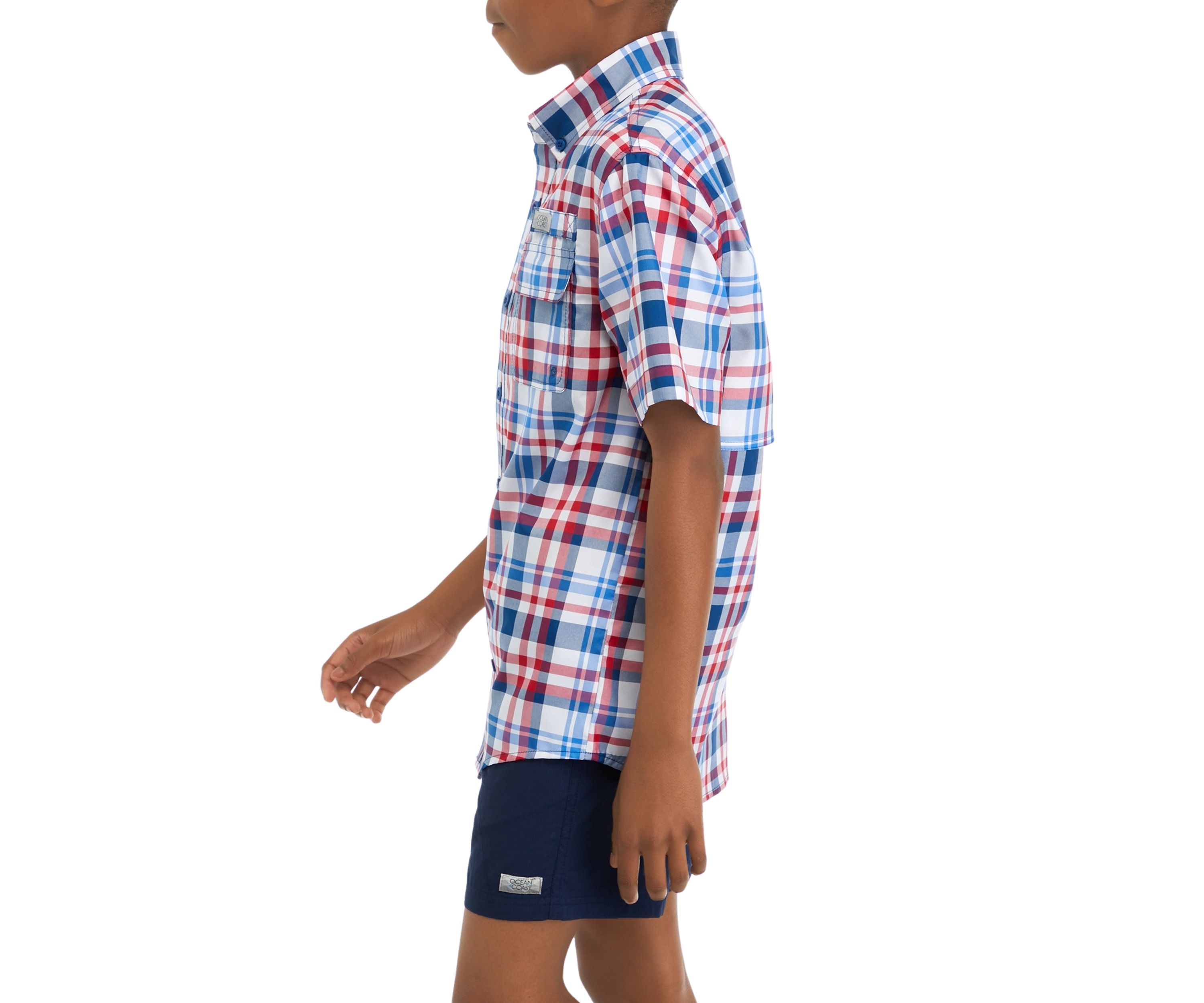 Boys 8-20 Printed Fishing Shirt