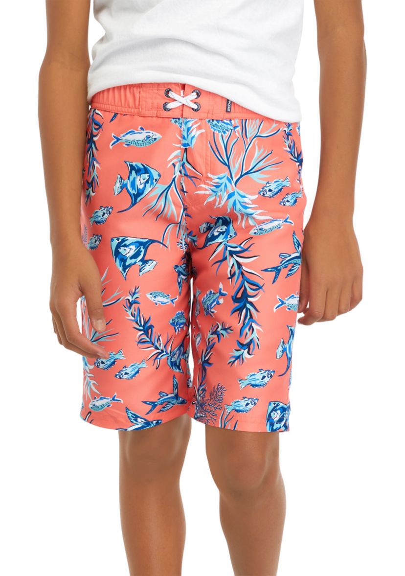 Boys 8-20 Printed Swim Trunks