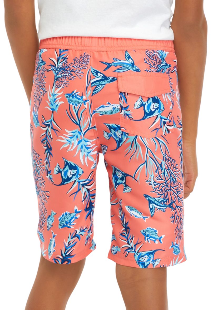 Boys 8-20 Printed Swim Trunks