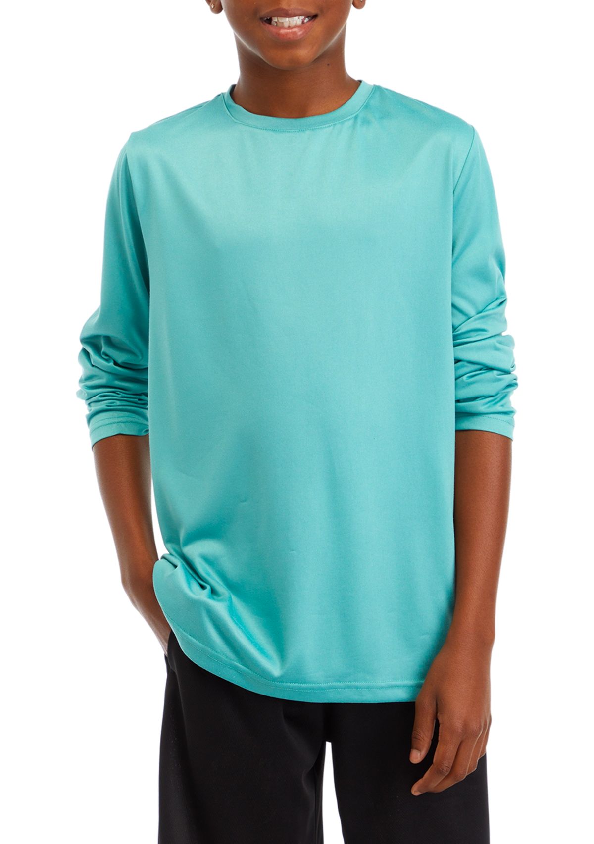 Boys 8-20 Long Sleeve Crew Neck T-Shirt