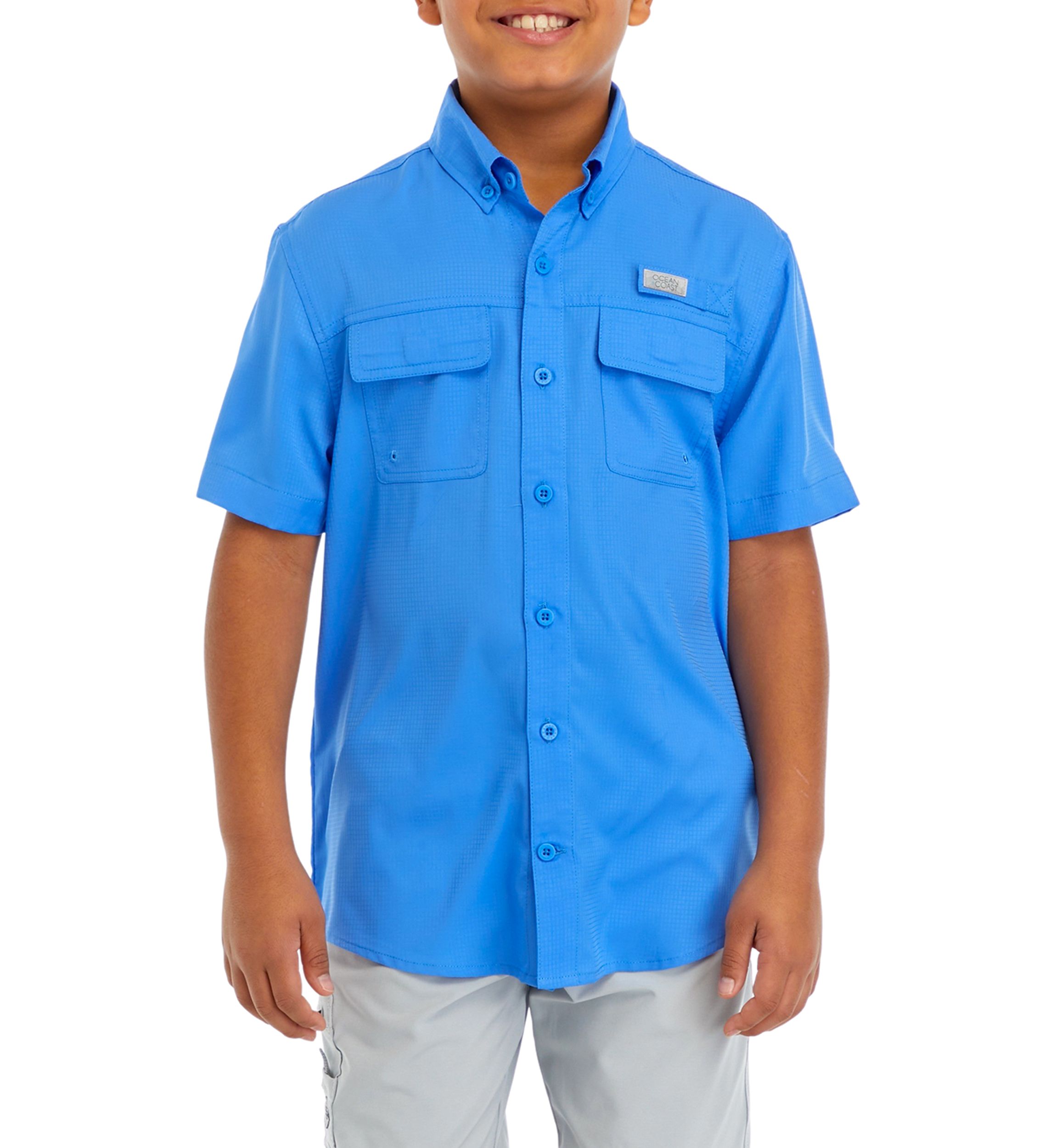 Boys 8-20 Short Sleeve Fishing Shirt
