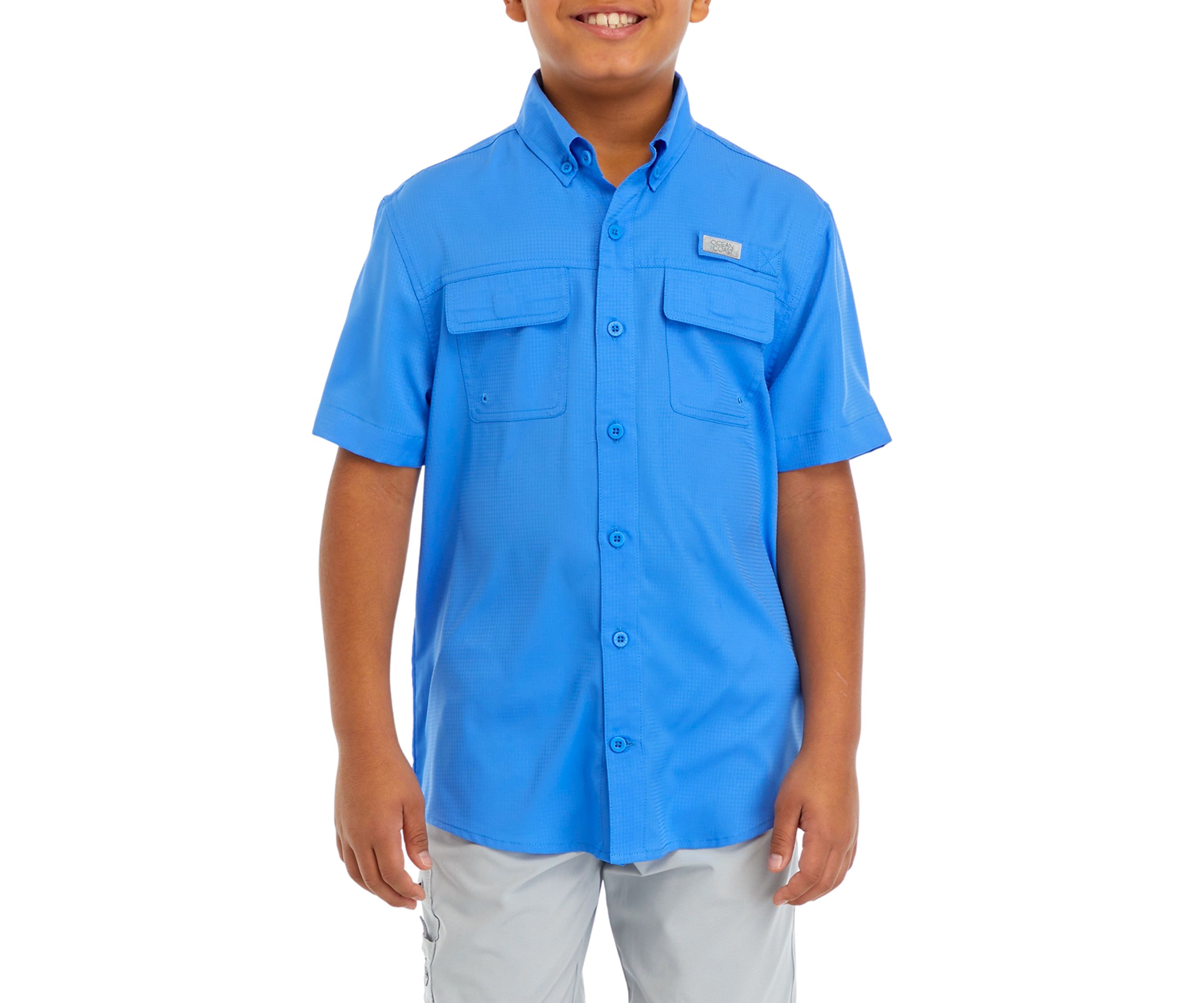 Boys 8-20 Short Sleeve Fishing Shirt