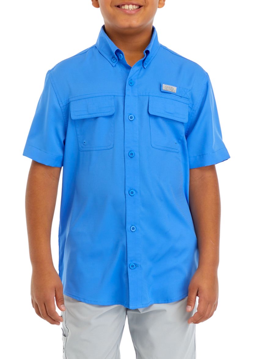 Boys 8-20 Short Sleeve Fishing Shirt