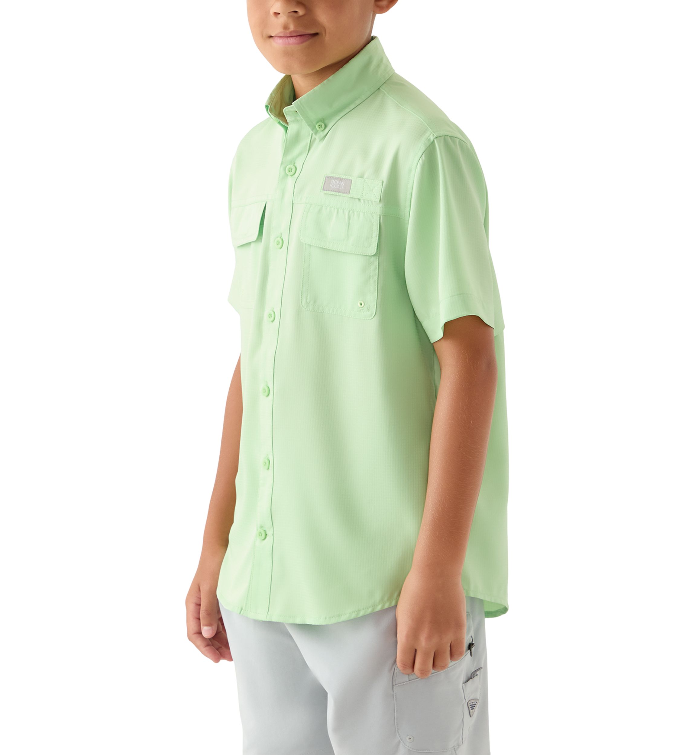 Ocean + Coast® Boys 8-20 Short Sleeve Fishing Shirt | Belk