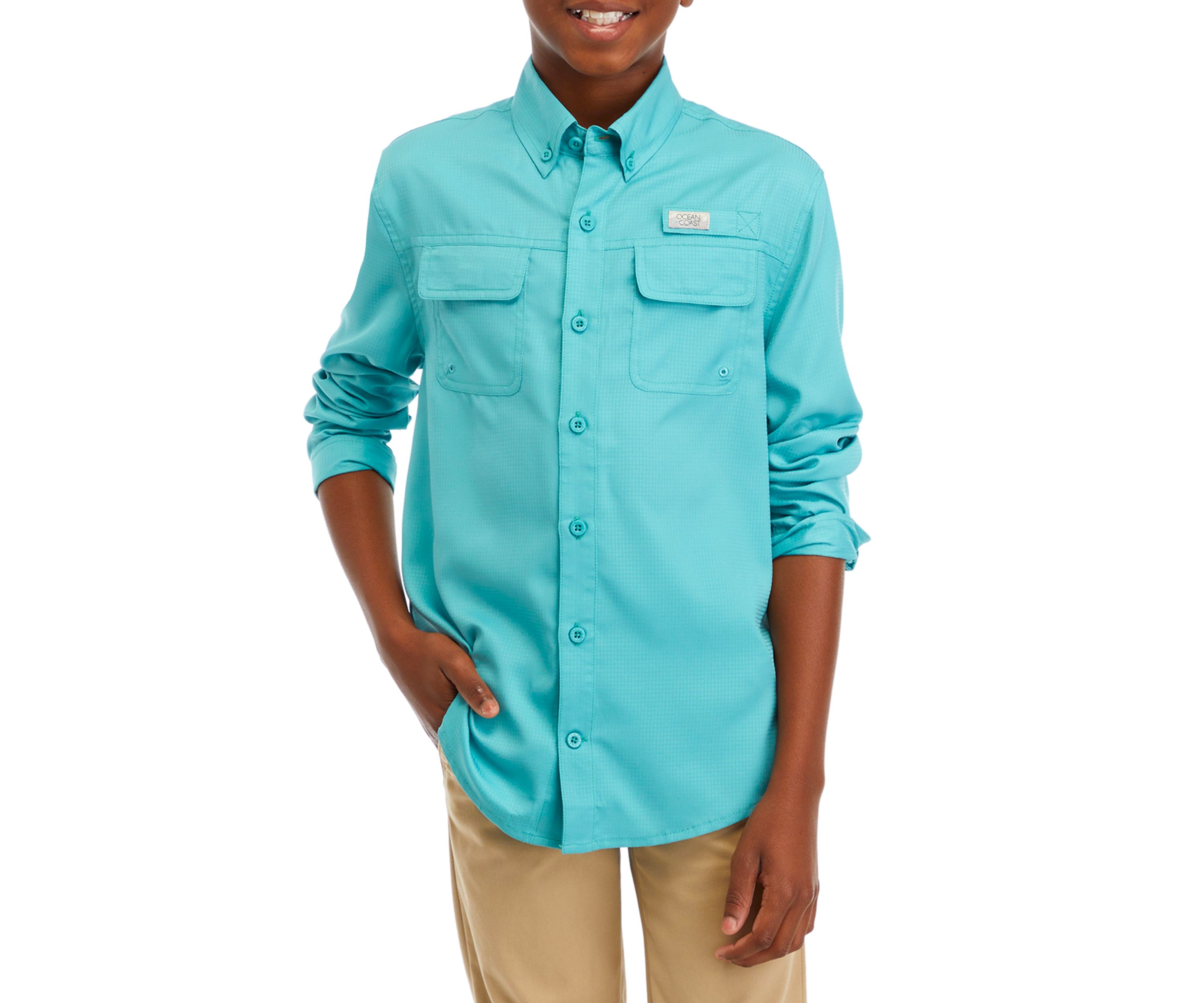 Long Sleeve Solid Fishing Shirt 