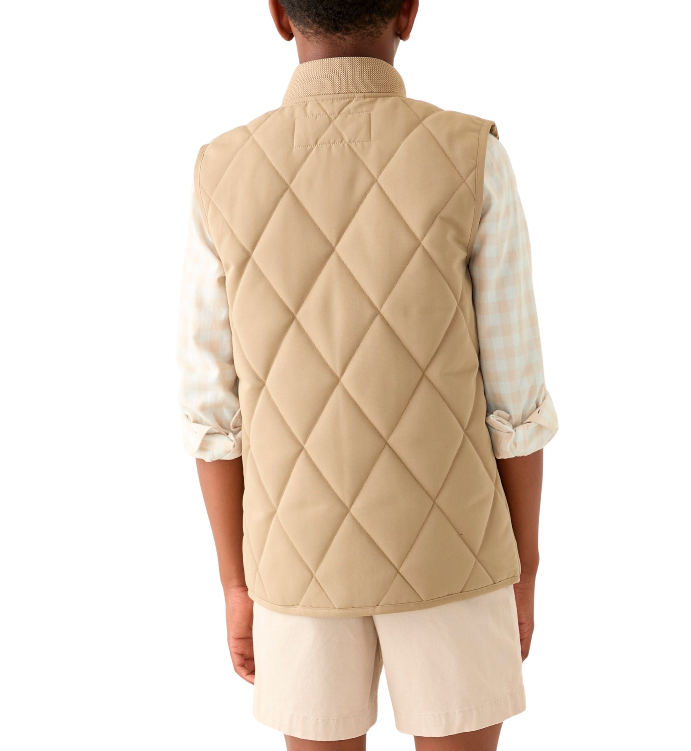 Boys 8-20 Flannel Lined Quilted Vest 