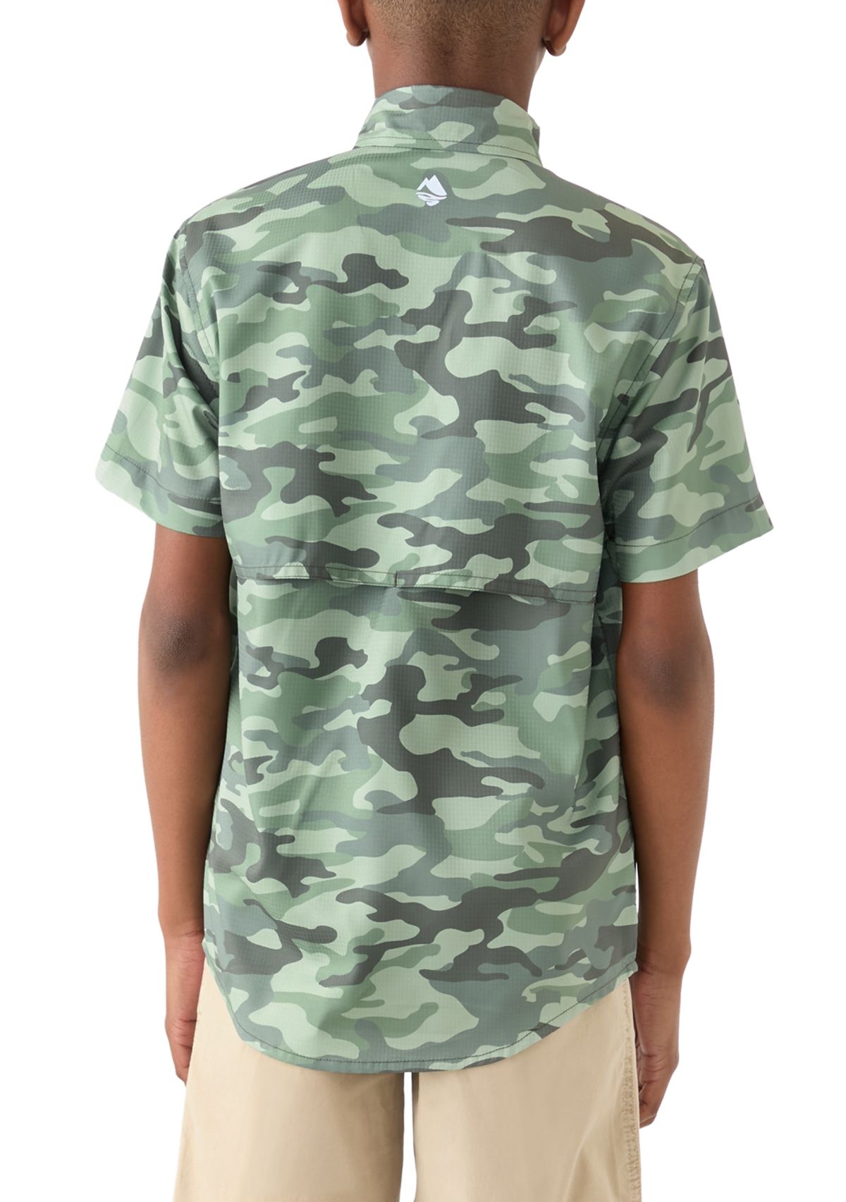 Boys 8-20 Printed Fishing Shirt