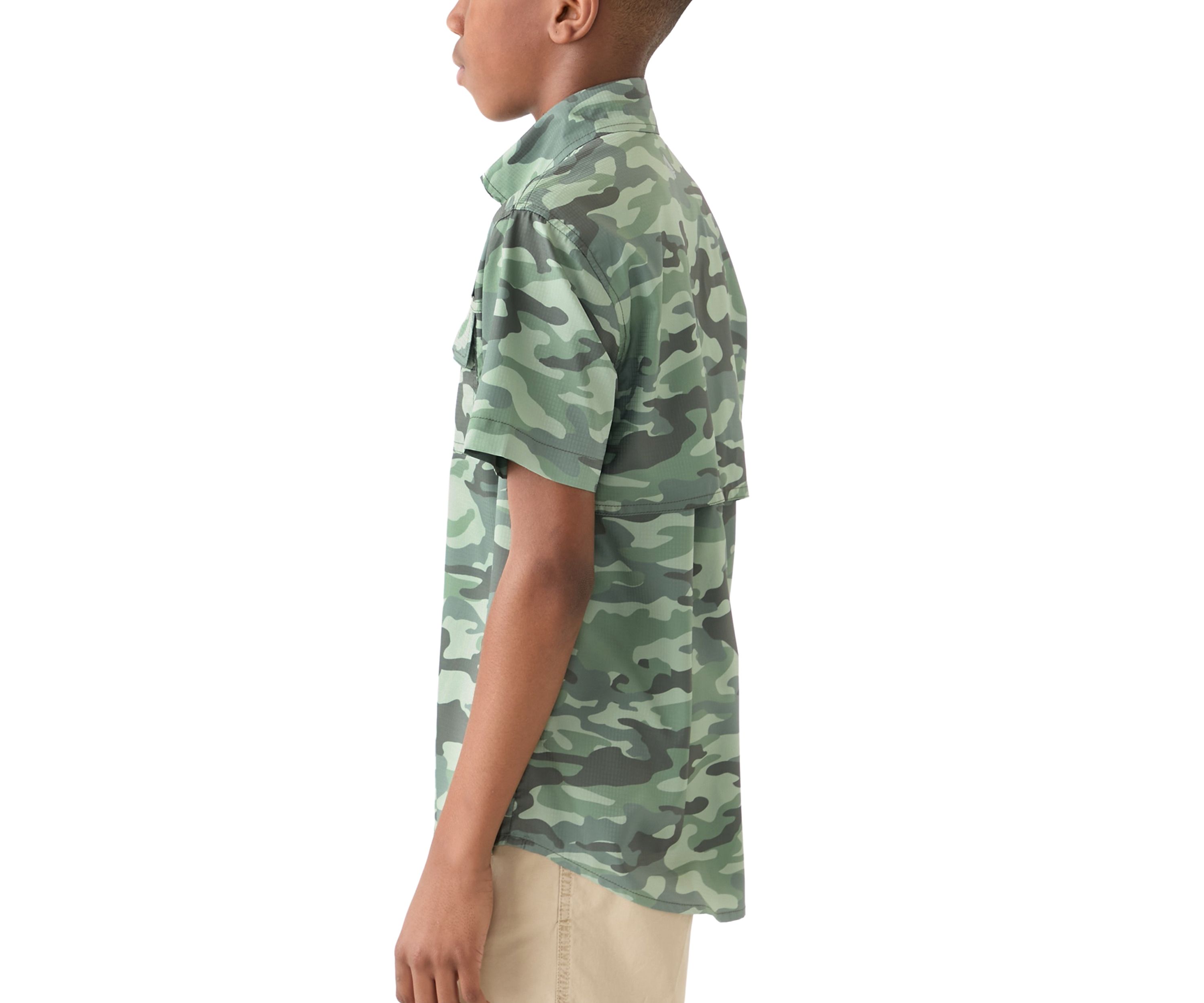 Boys 8-20 Printed Fishing Shirt