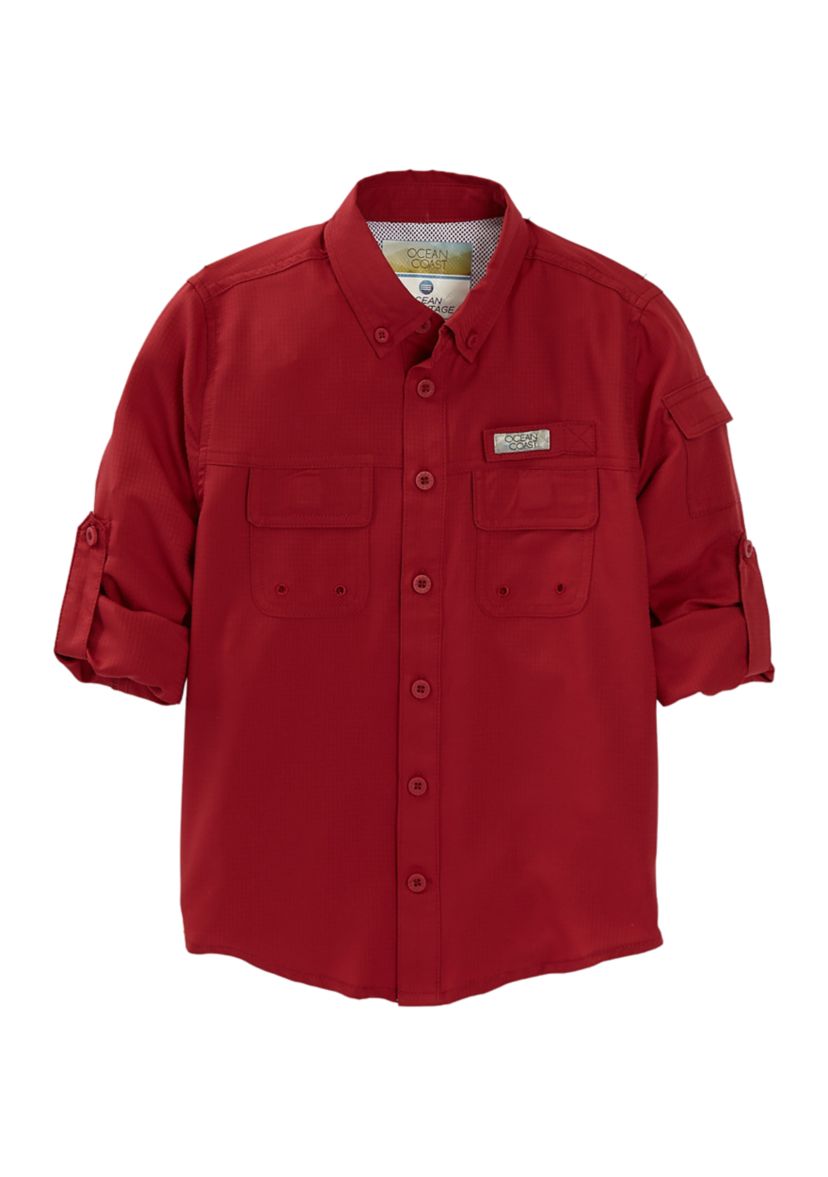 Boys 4-7 Long Sleeve Fishing Shirt 