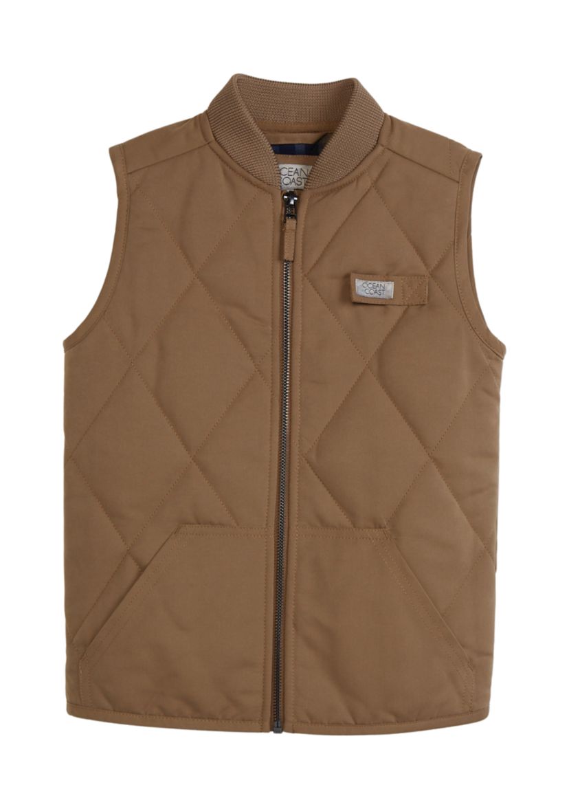 Boys 4-7 Flannel Lined Quilted Vest