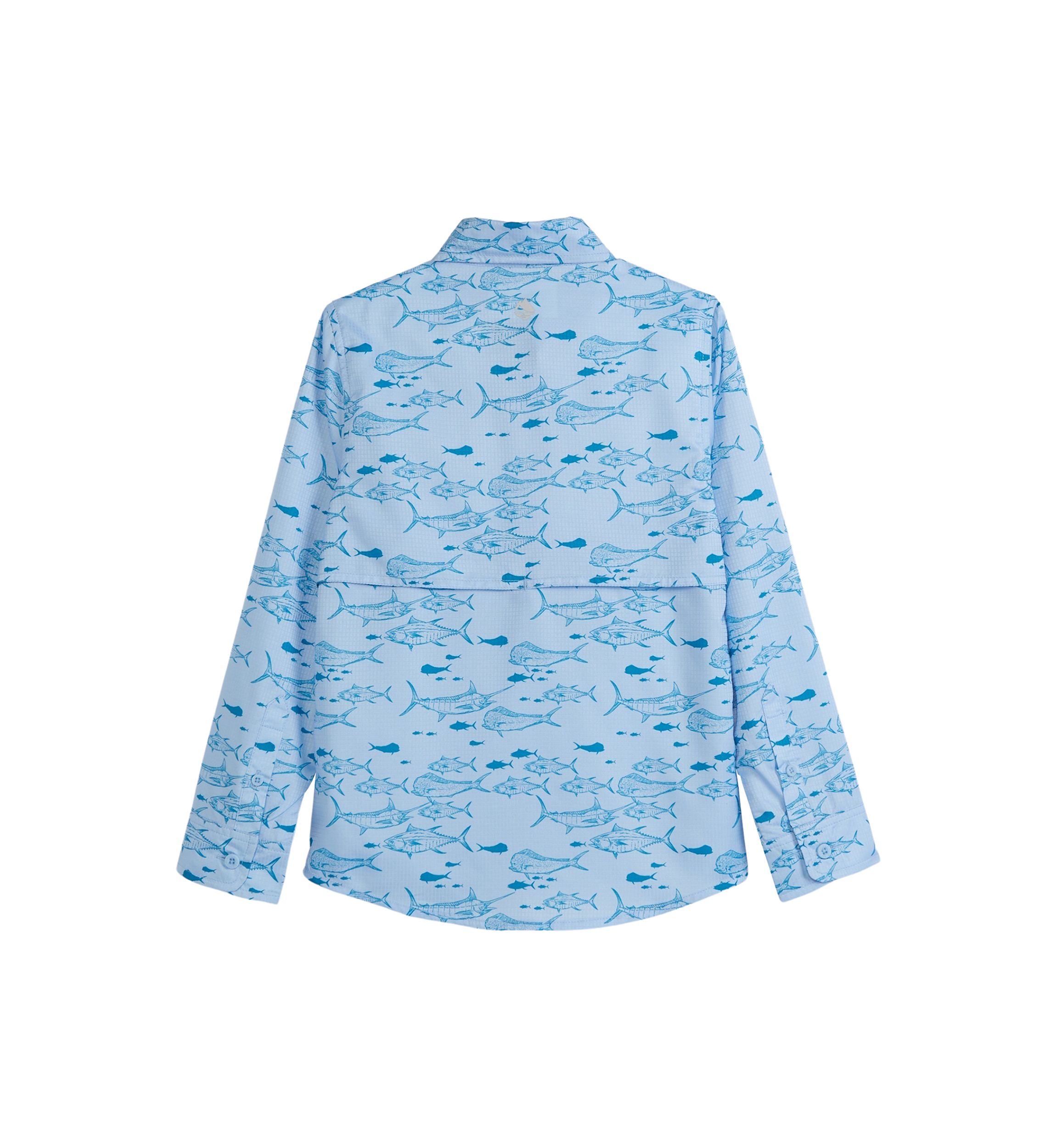 Boys 4-7 Long Sleeve Printed Fishing Shirt