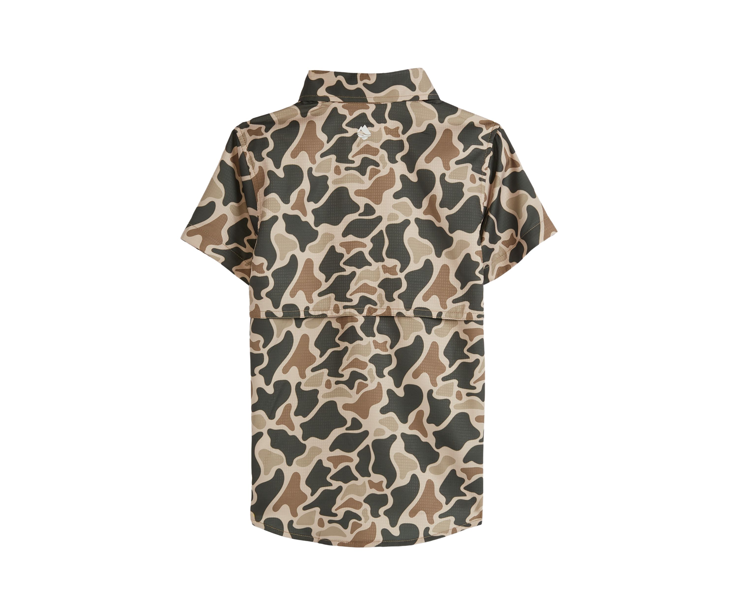 Boys 4-7 Short Sleeve Printed Fishing Shirt