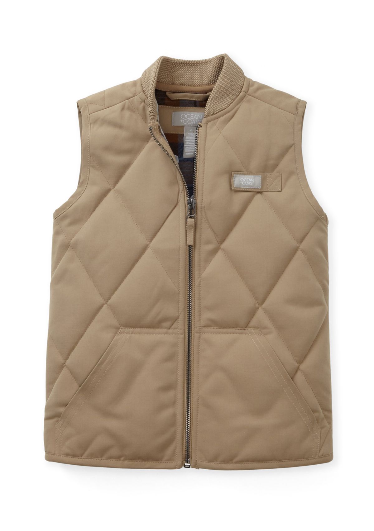Boys 4-7 Flannel Lined Quilted Vest