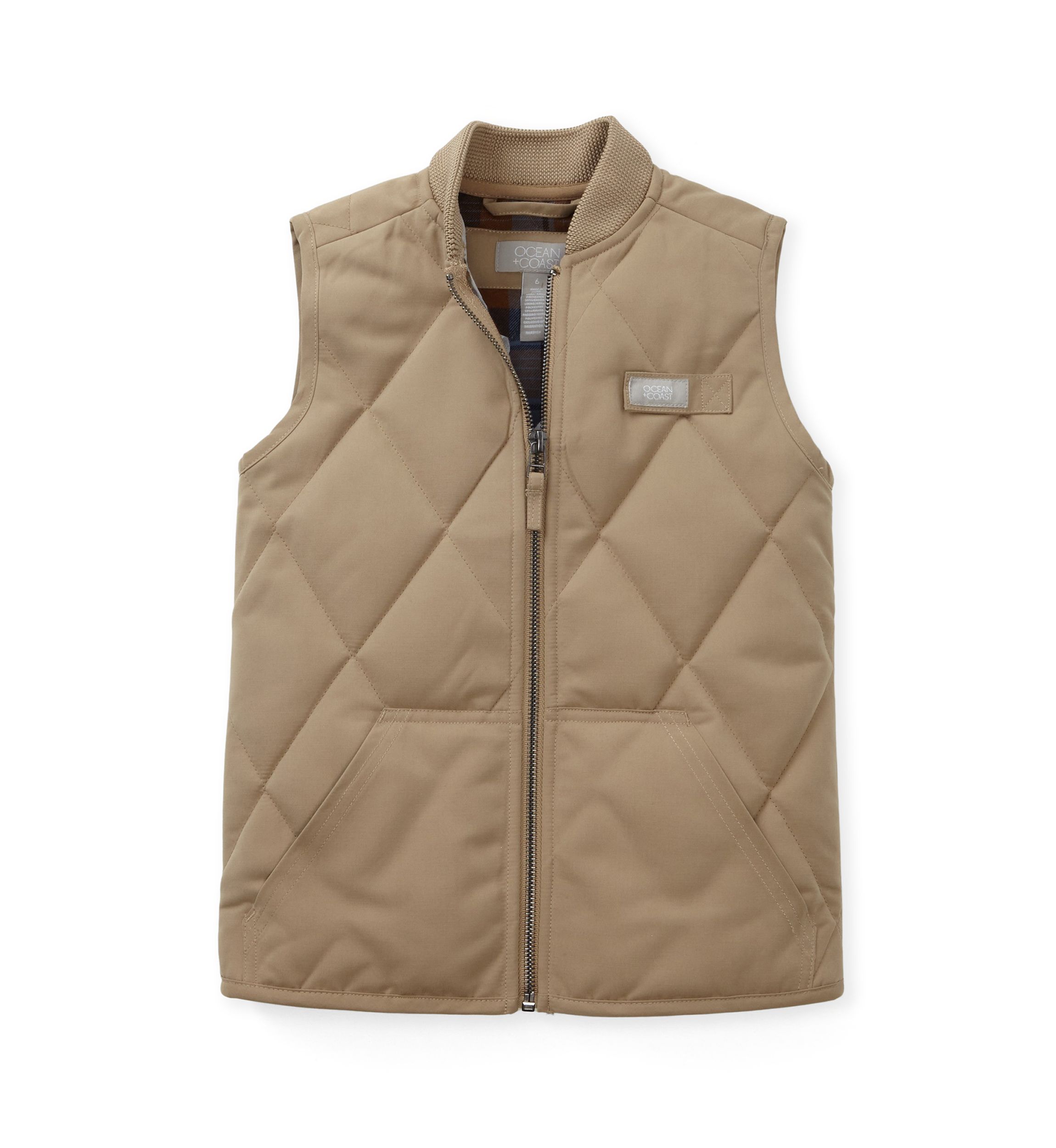Boys 4-7 Flannel Lined Quilted Vest