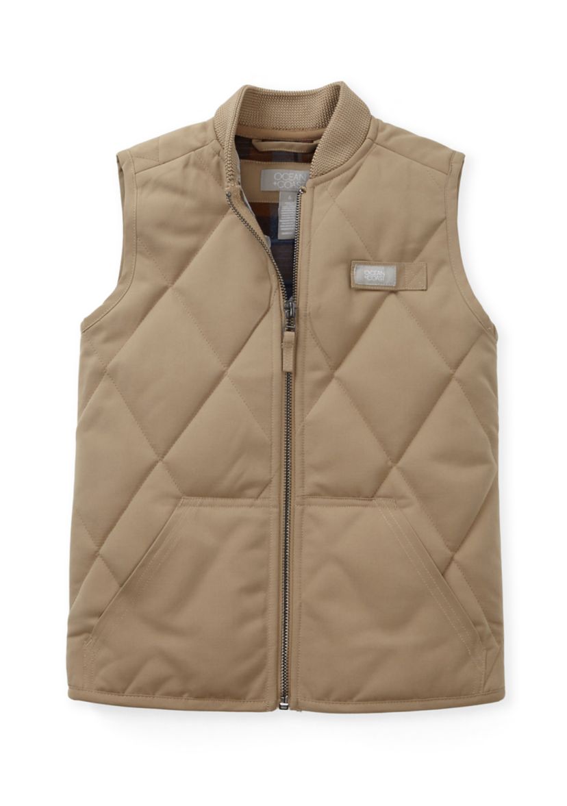 Boys 4-7 Flannel Lined Quilted Vest