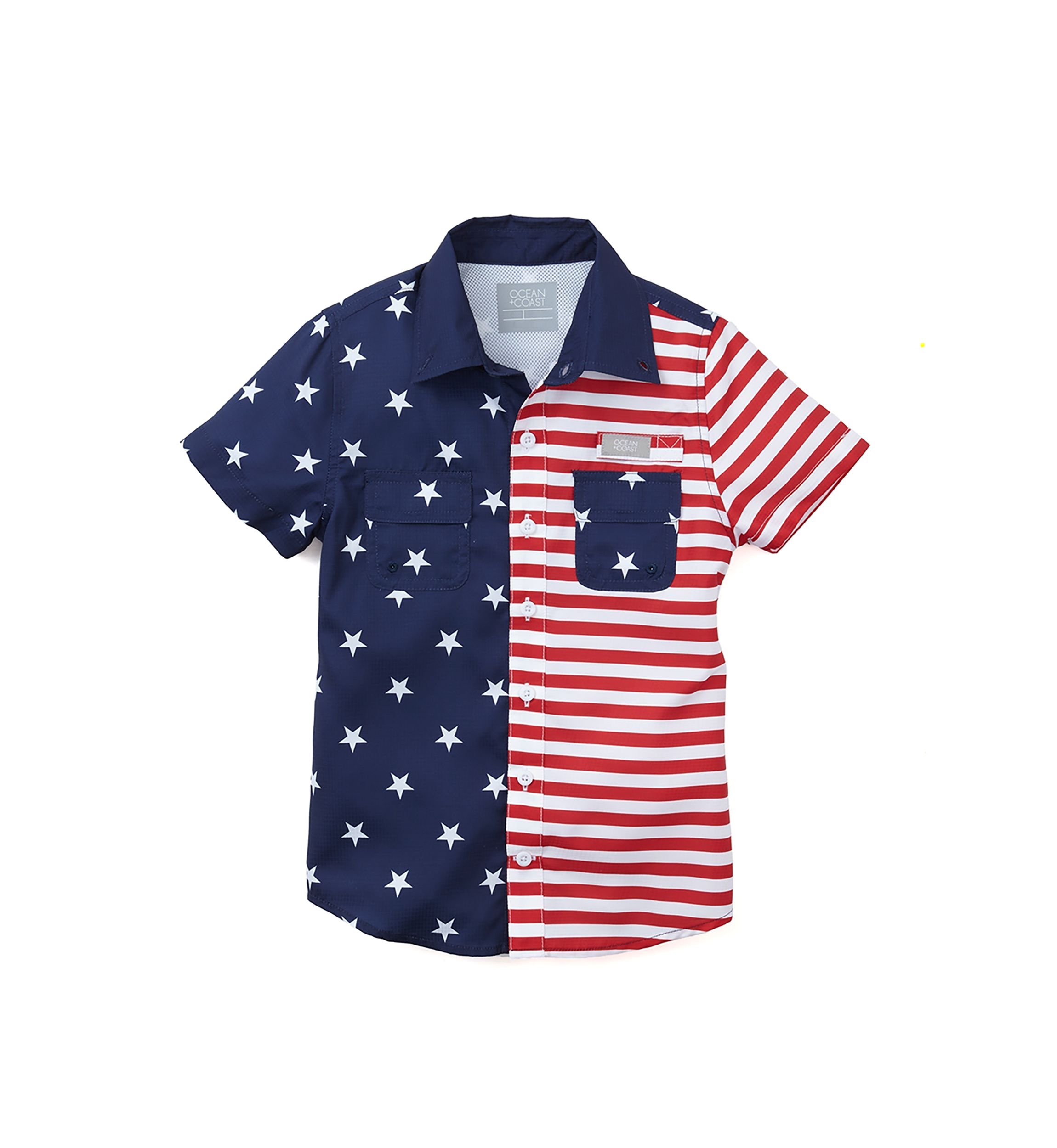 Boys 4-7 Short Sleeve USA Fishing Shirt